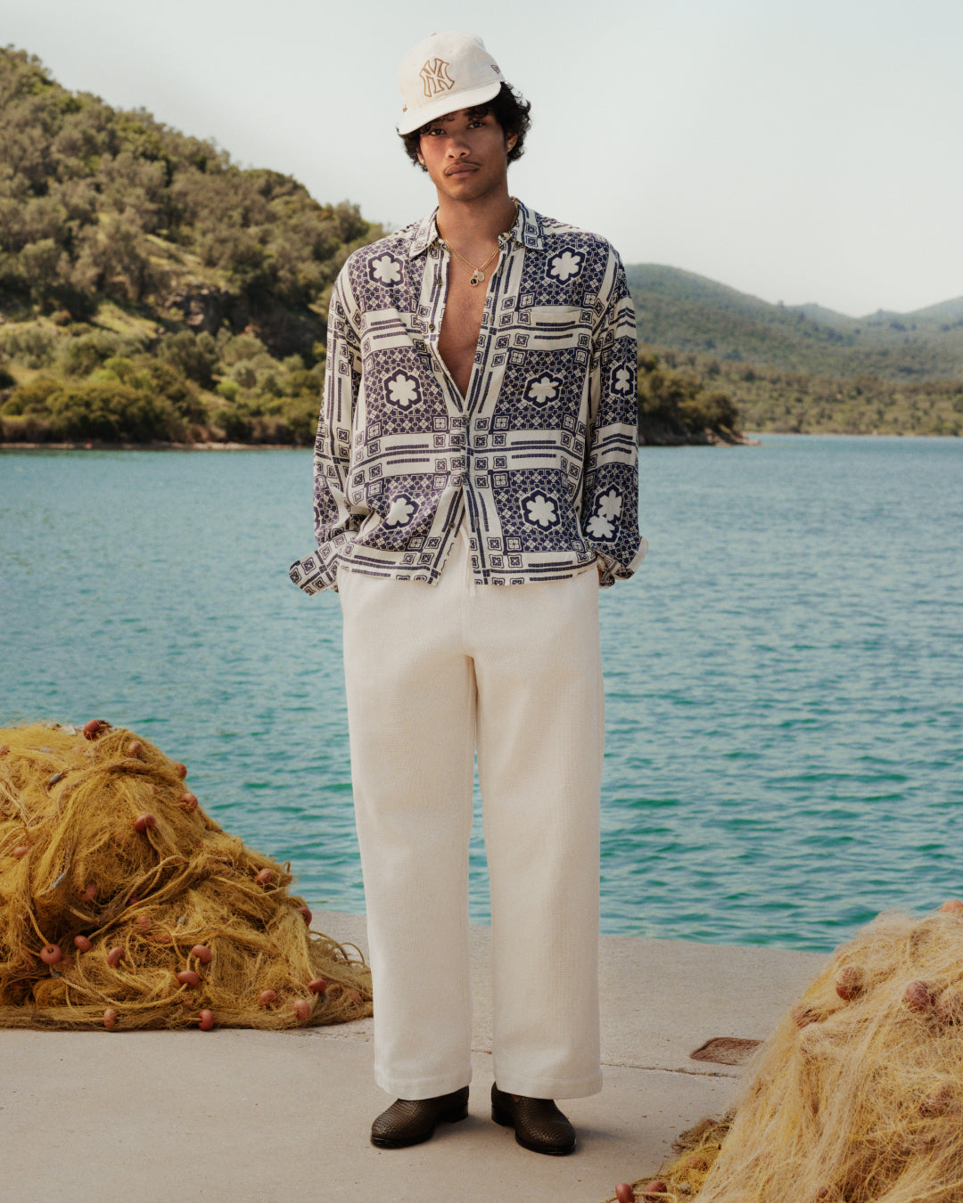 Mosaic Button Down Shirt