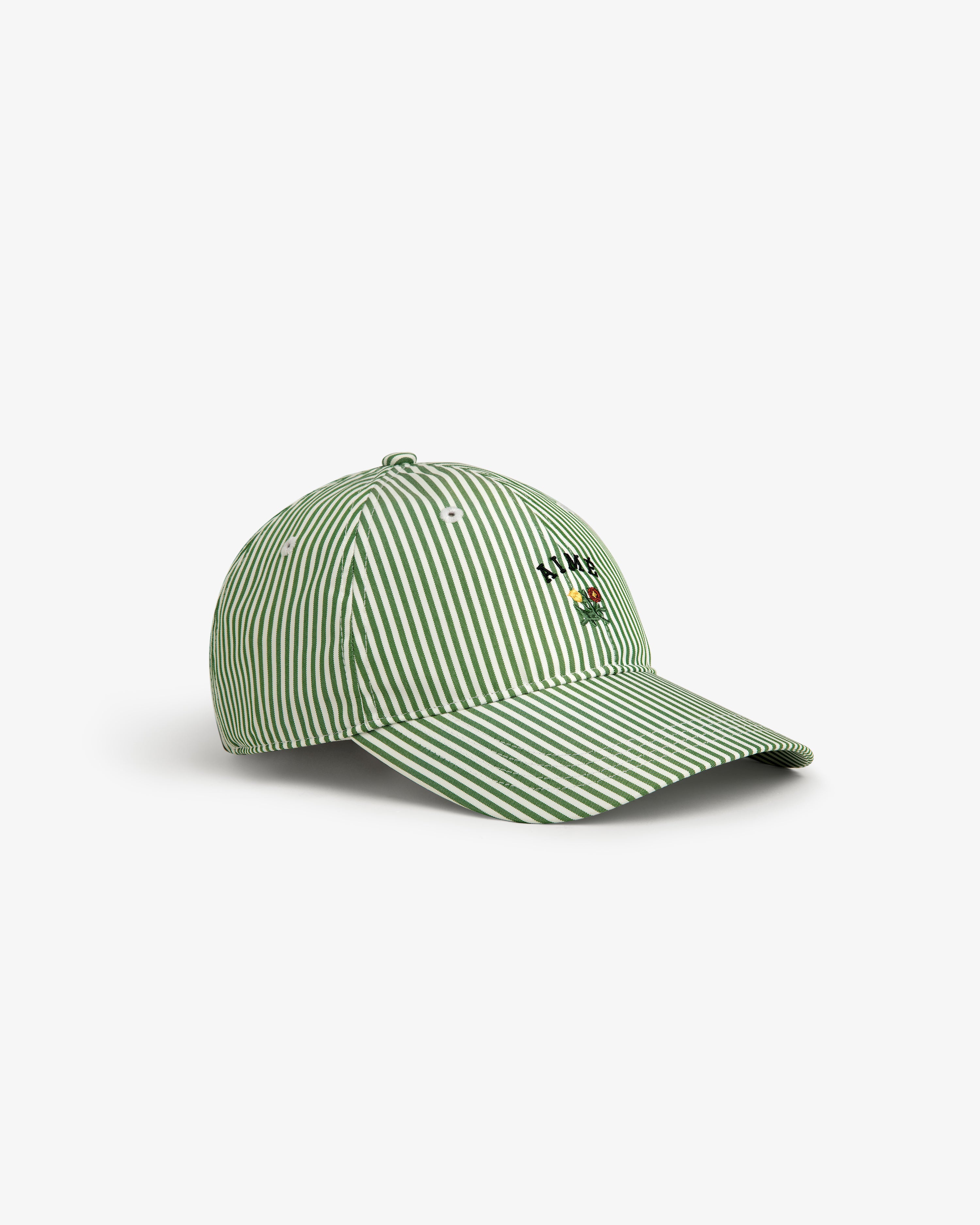 Striped Crest Logo Hat