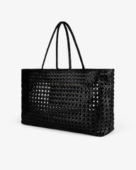 Woven Leather Tote Bag