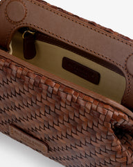 Woven Leather Shoulder Bag