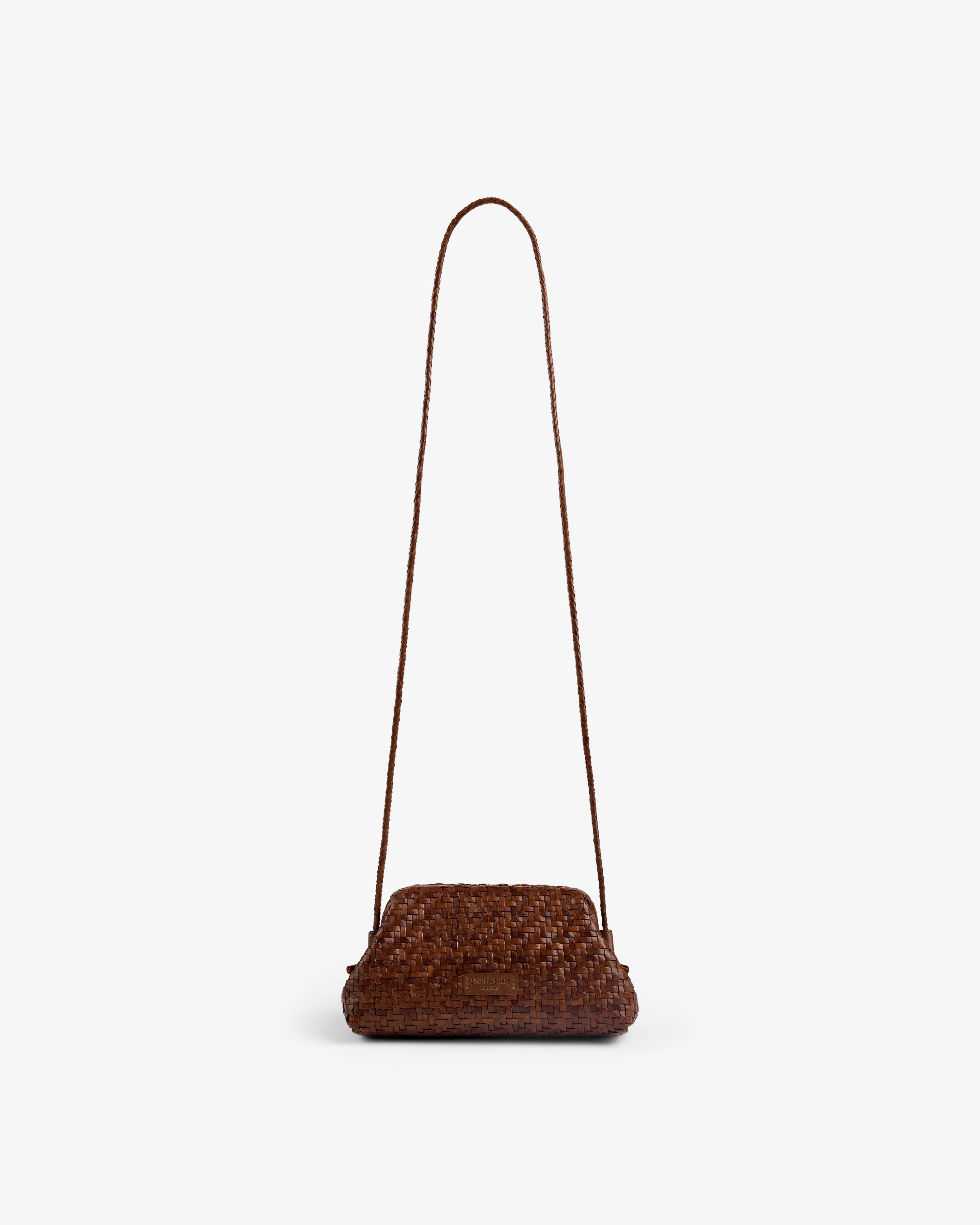 Woven Leather Shoulder Bag