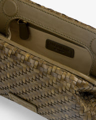 Woven Leather Shoulder Bag