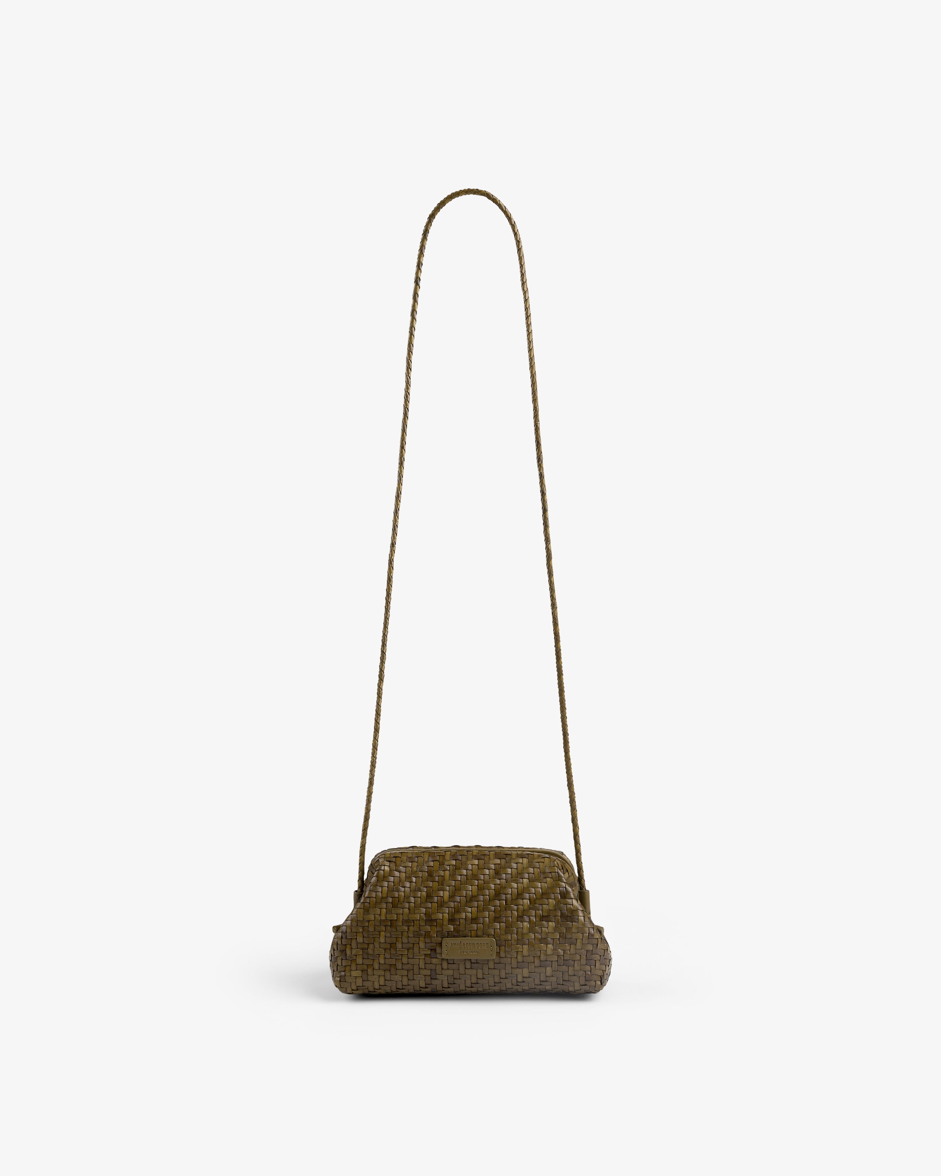Woven Leather Shoulder Bag