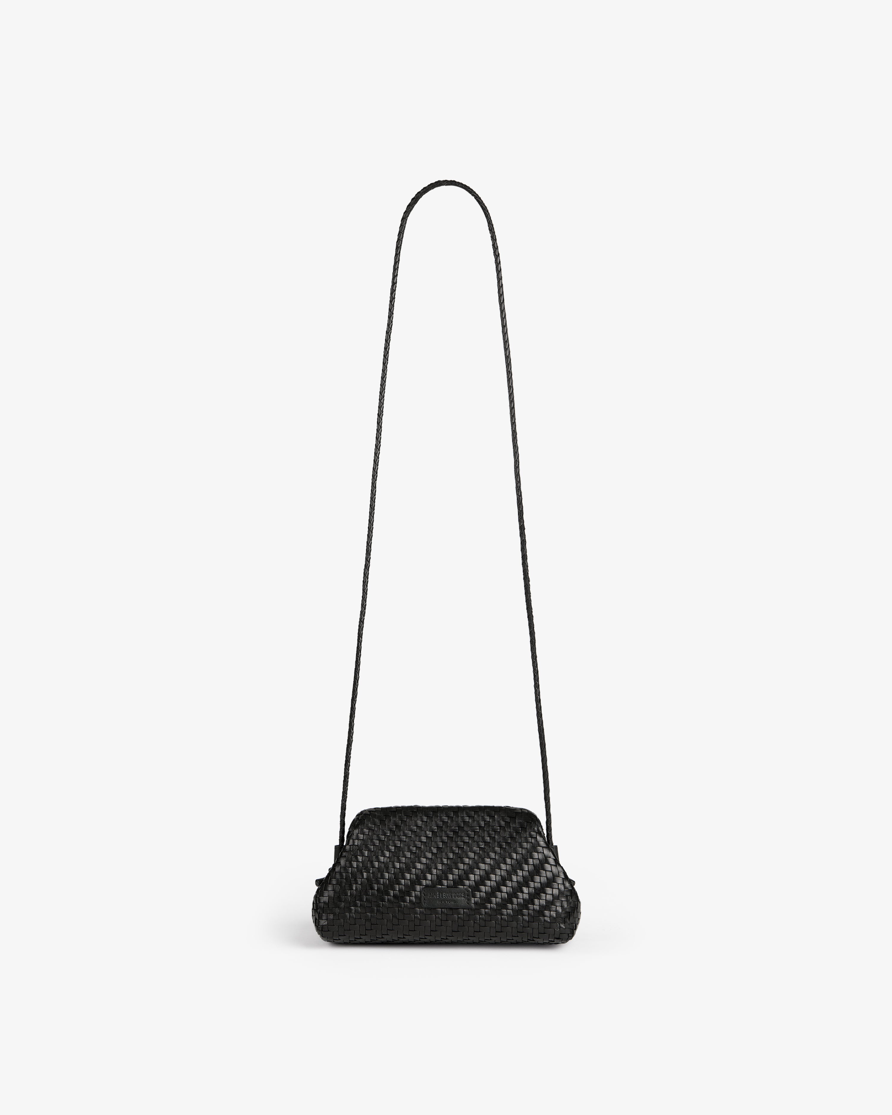 Woven Leather Shoulder Bag