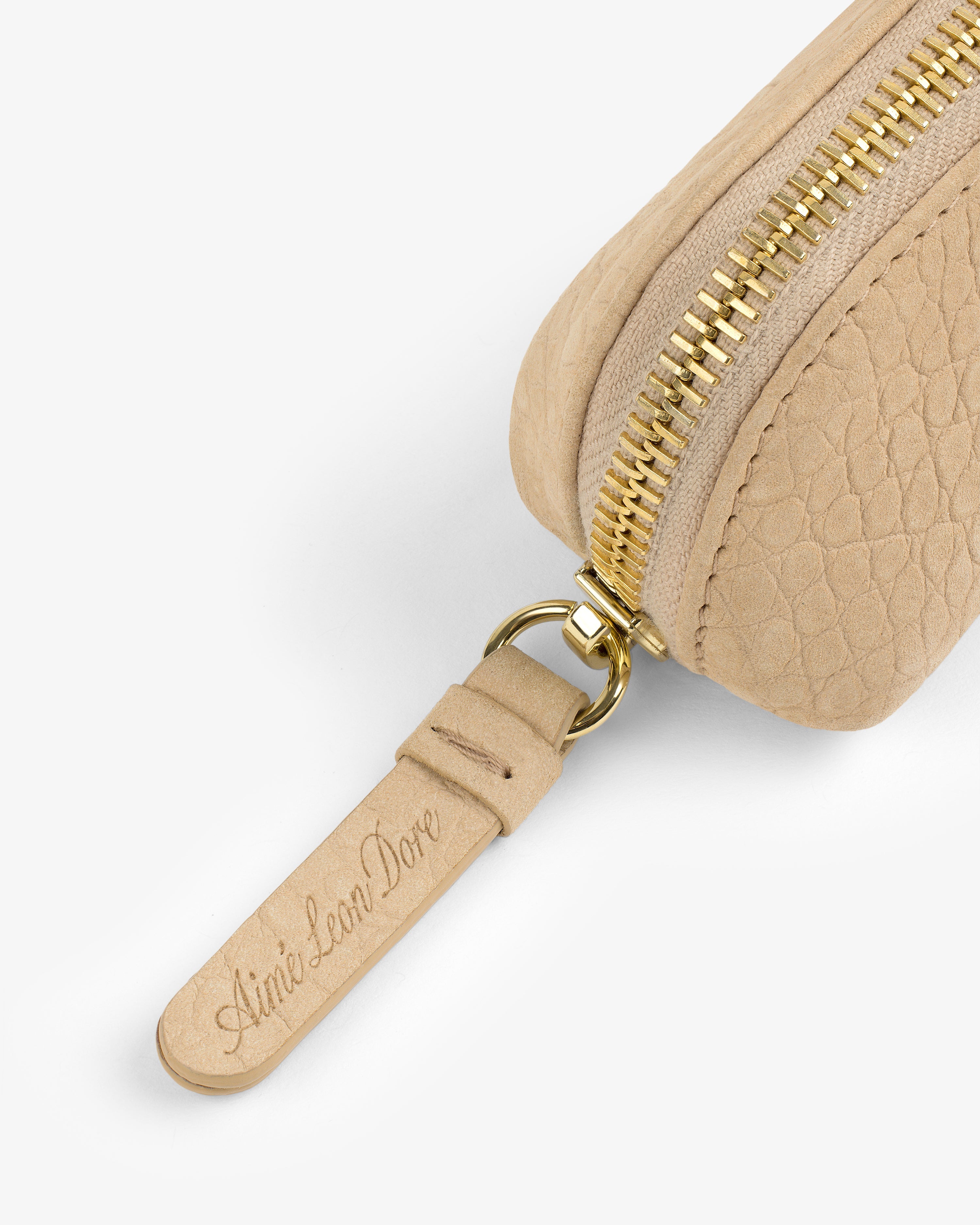 Croc-Embossed Nubuck Pencil Case