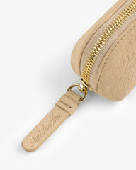 Croc-Embossed Nubuck Pencil Case