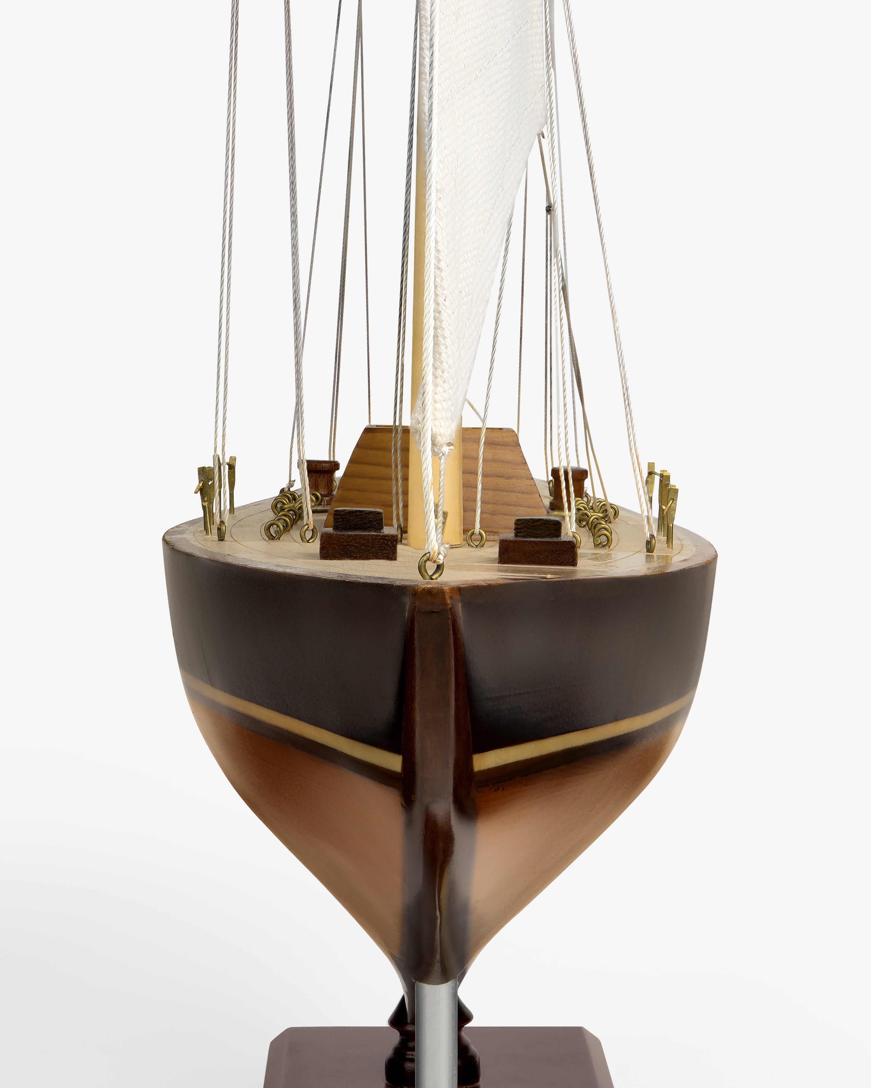 Walnut Model Sailboat