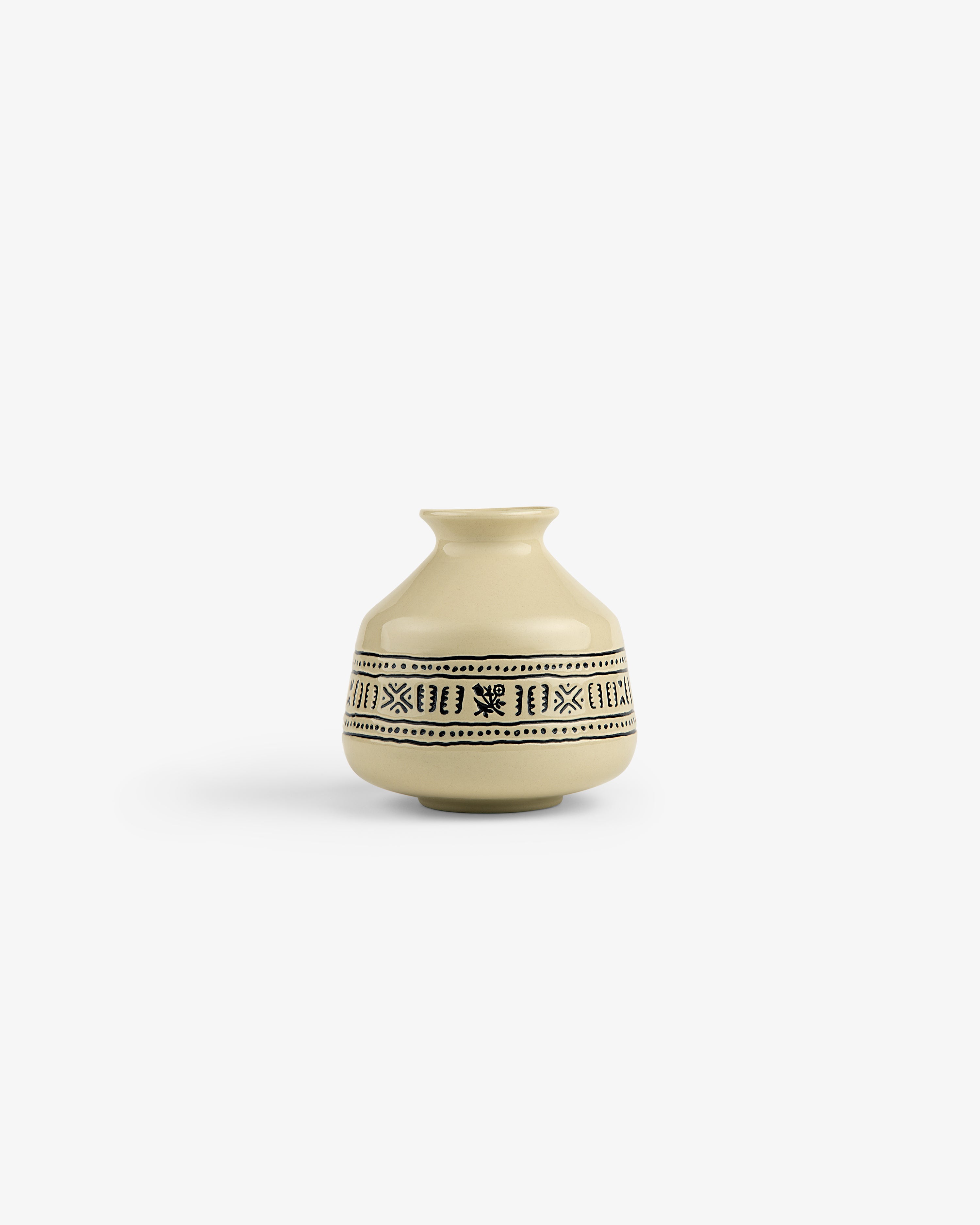 Textile Patterned Bud Vase