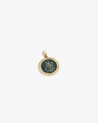 14Kt Gold Saint George Coin Pendant