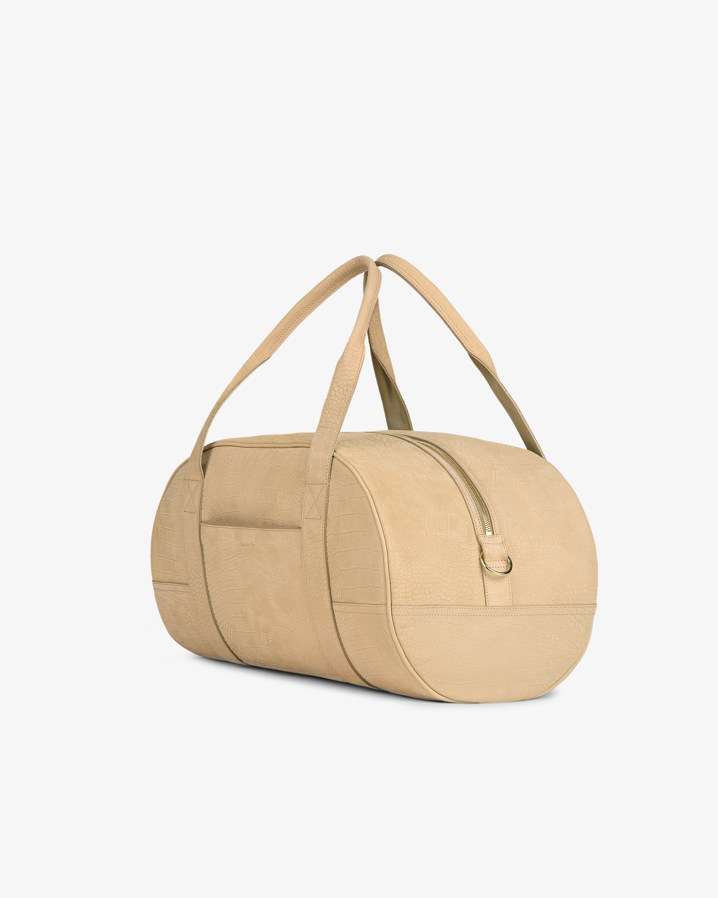 Croc-Embossed Nubuck Duffle