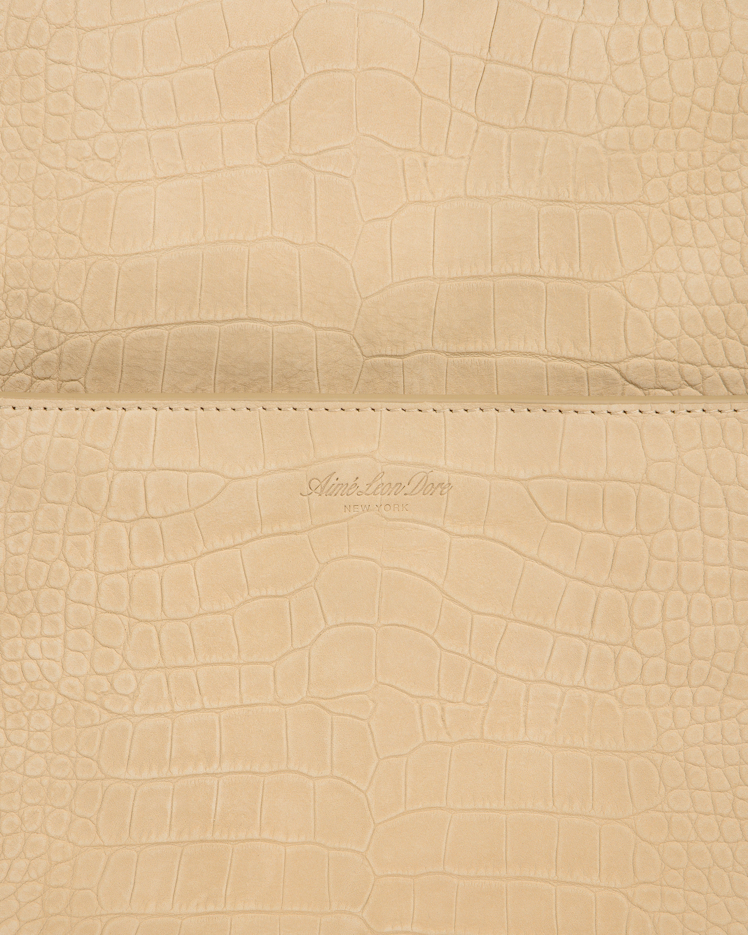 Croc-Embossed Nubuck Duffle
