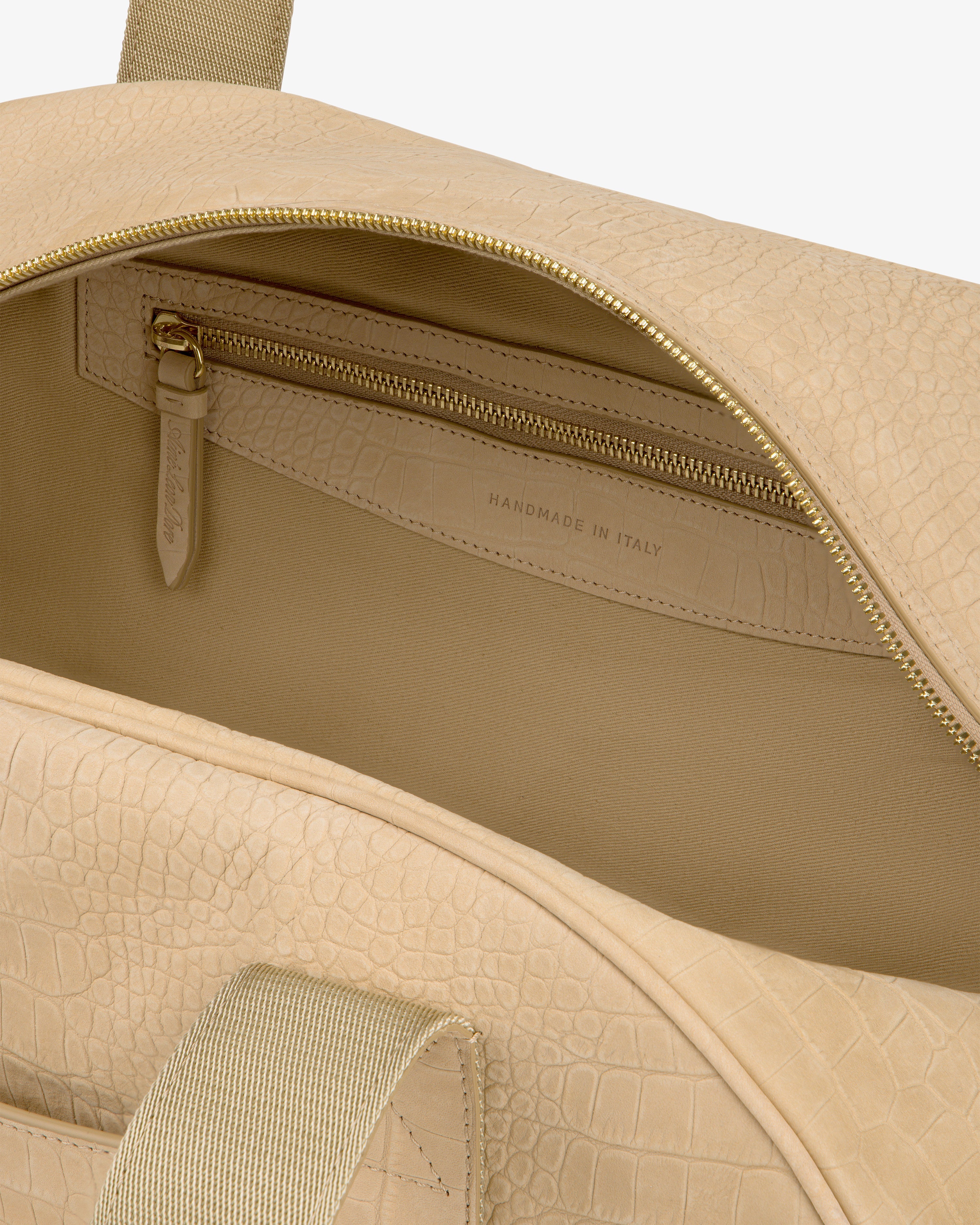 Croc-Embossed Nubuck Duffle