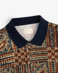 Paisley Printed Piqué Polo