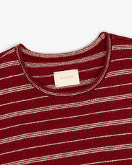 Jacquard Striped Rollneck Tee