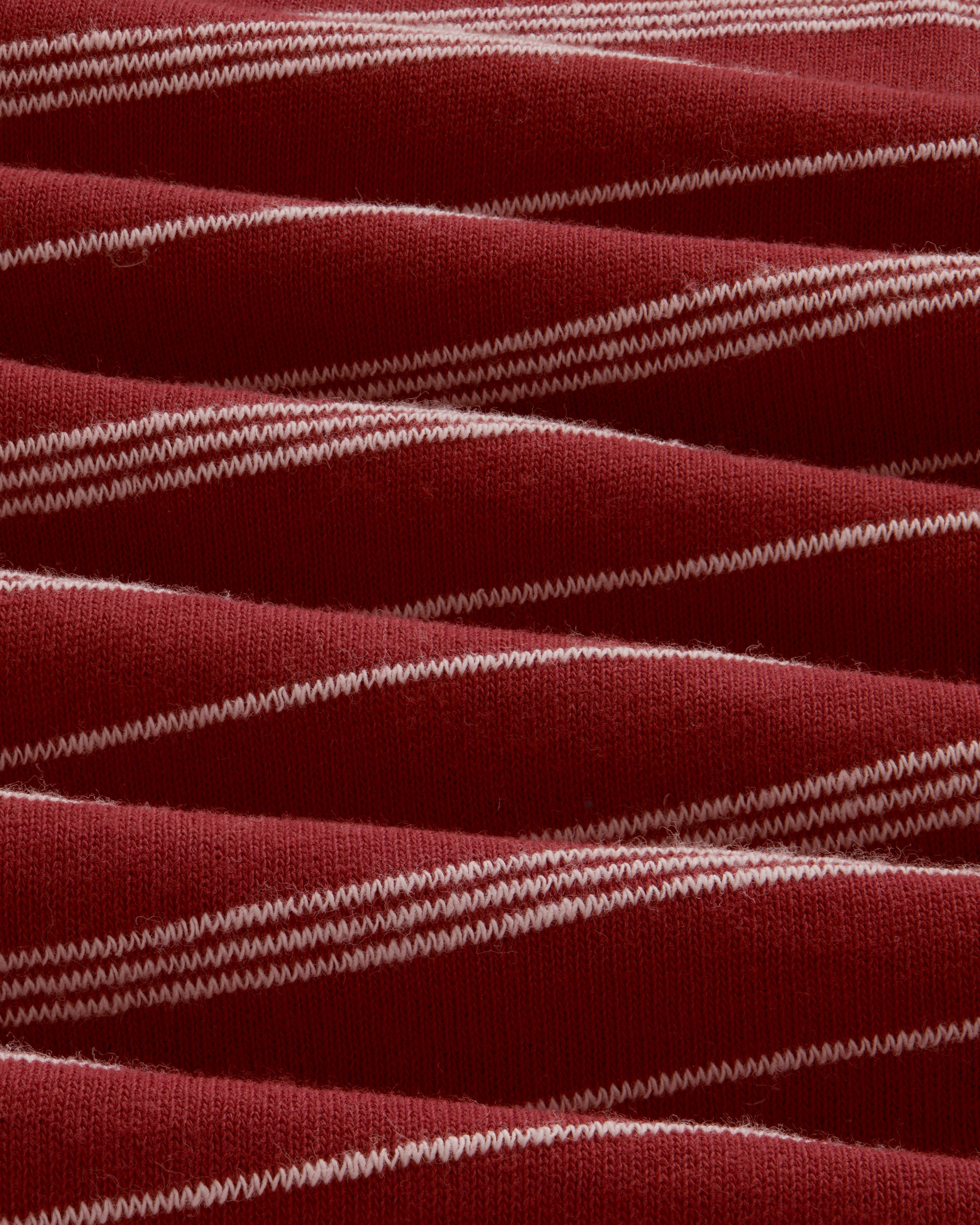 Jacquard Striped Rollneck Tee