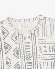 Long-Sleeve Mesh Tapestry Tee