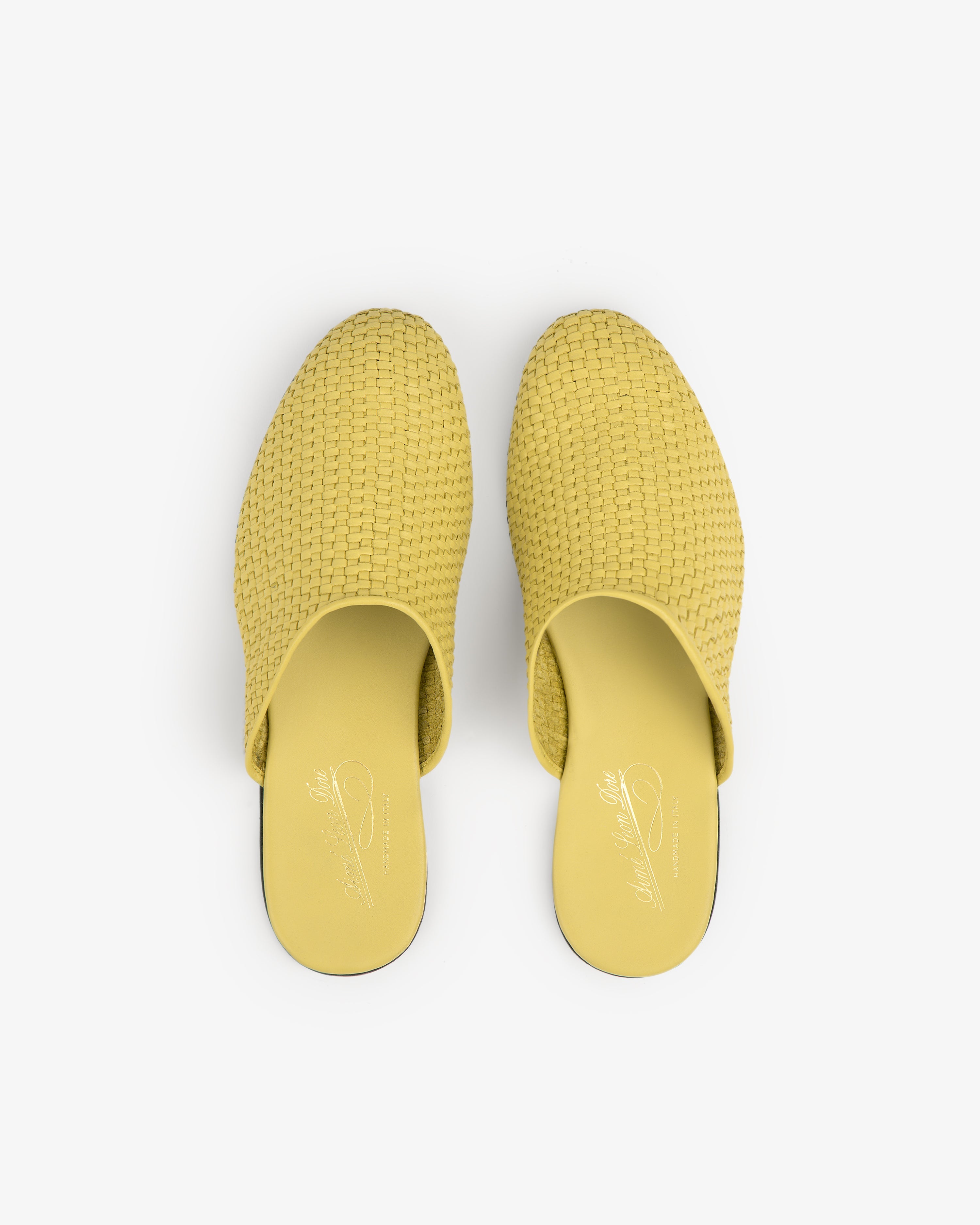 Leather Raffia Mule
