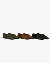 Leather Raffia Loafer