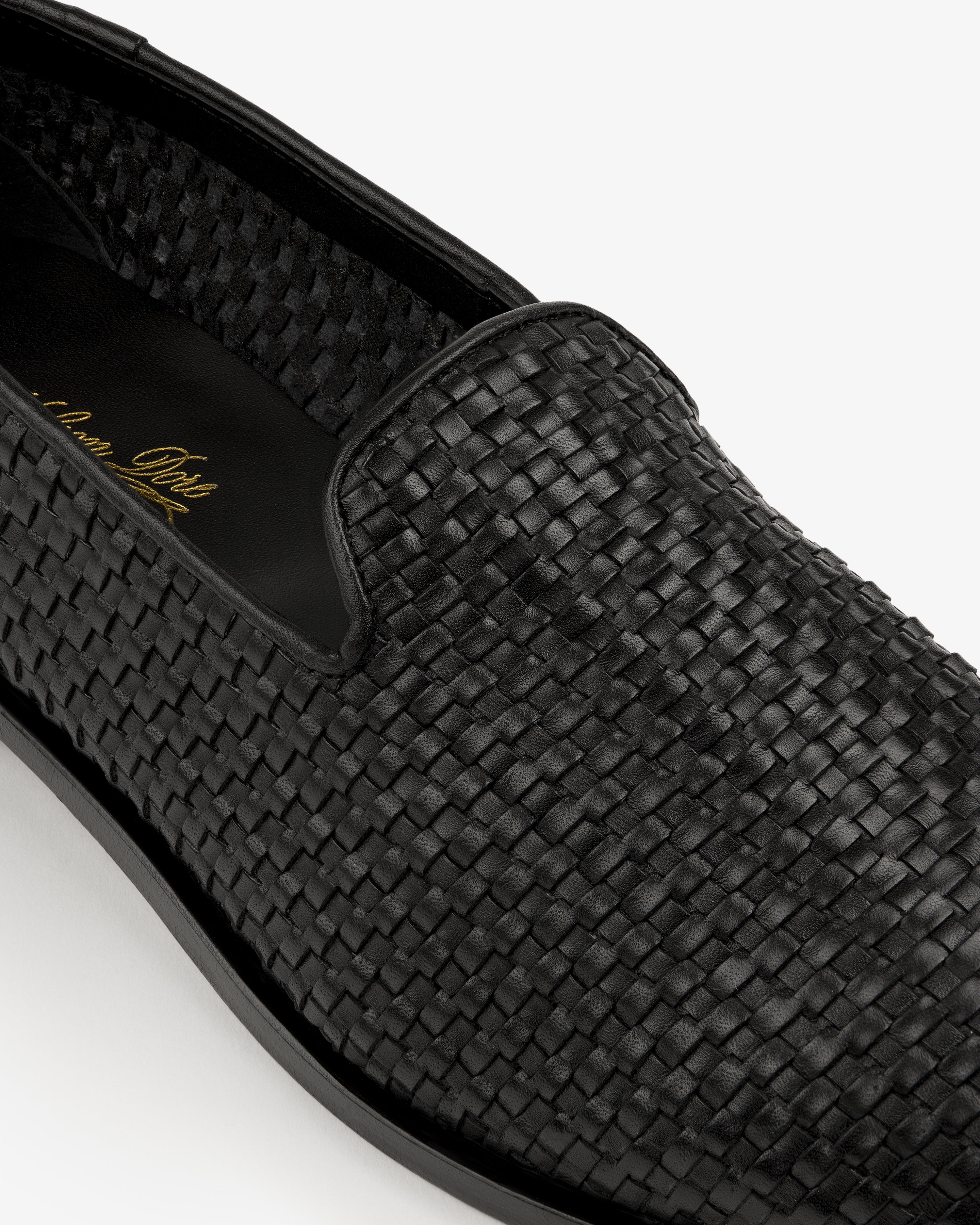 Leather Raffia Loafer