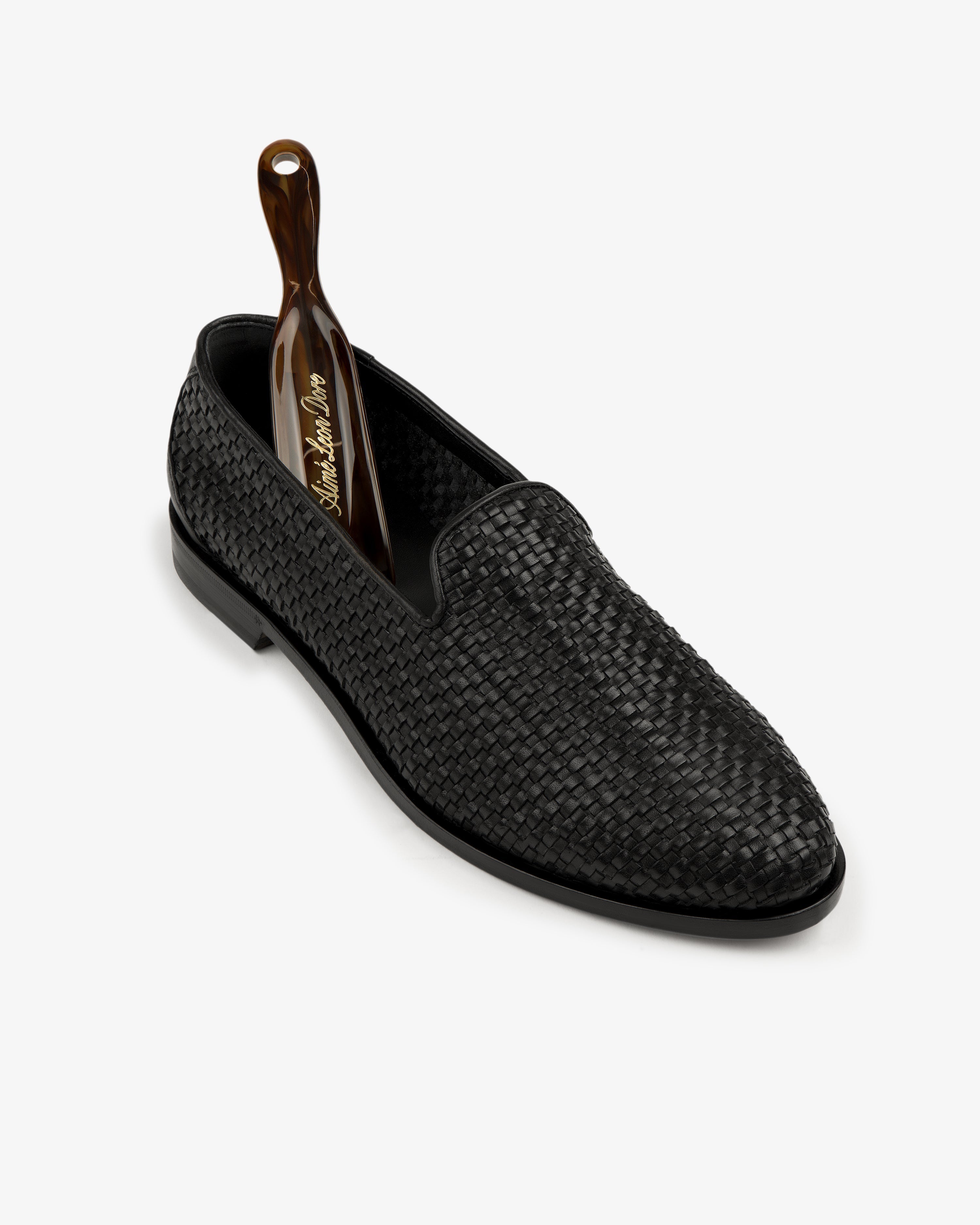 Leather Raffia Loafer