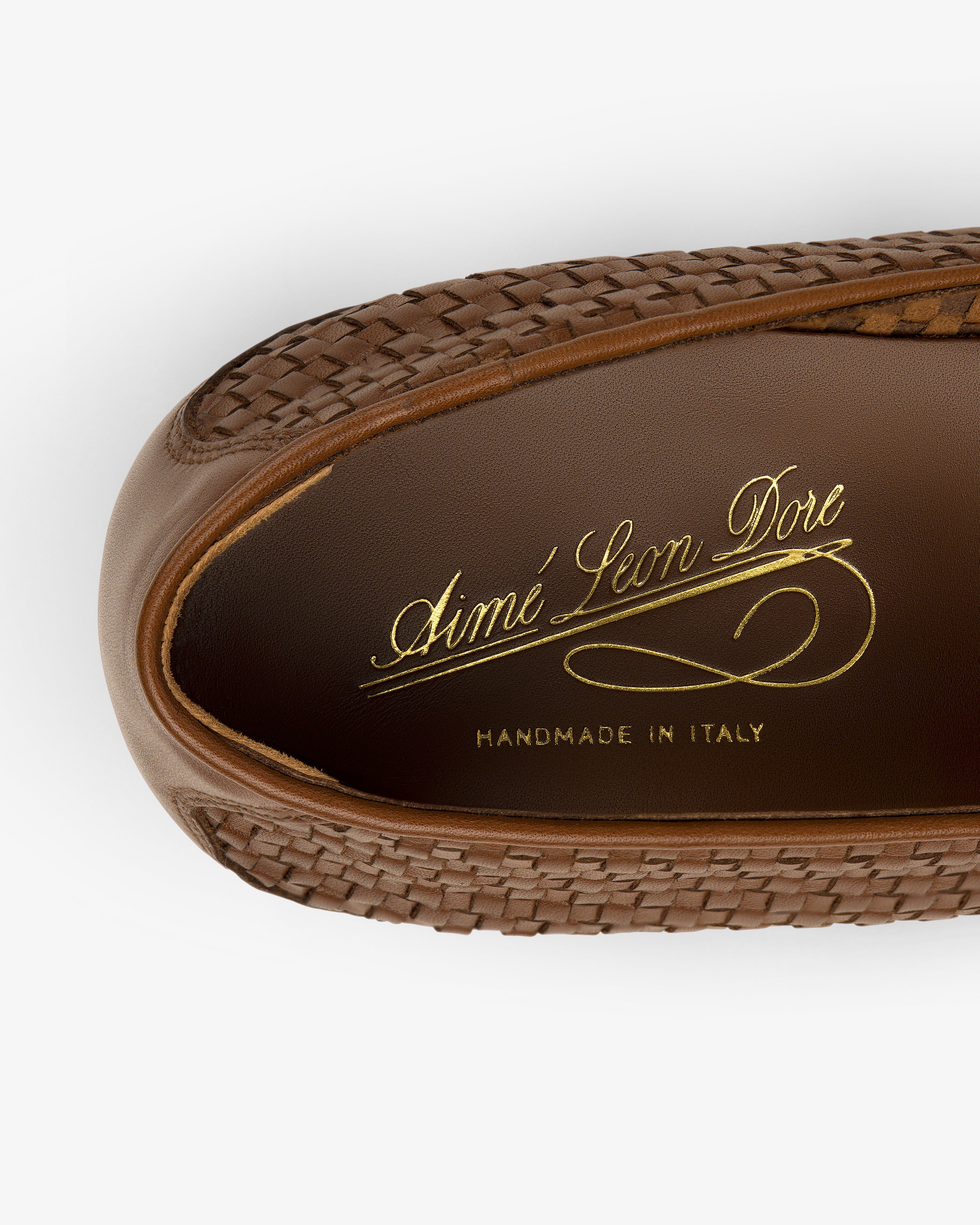 Leather Raffia Loafer