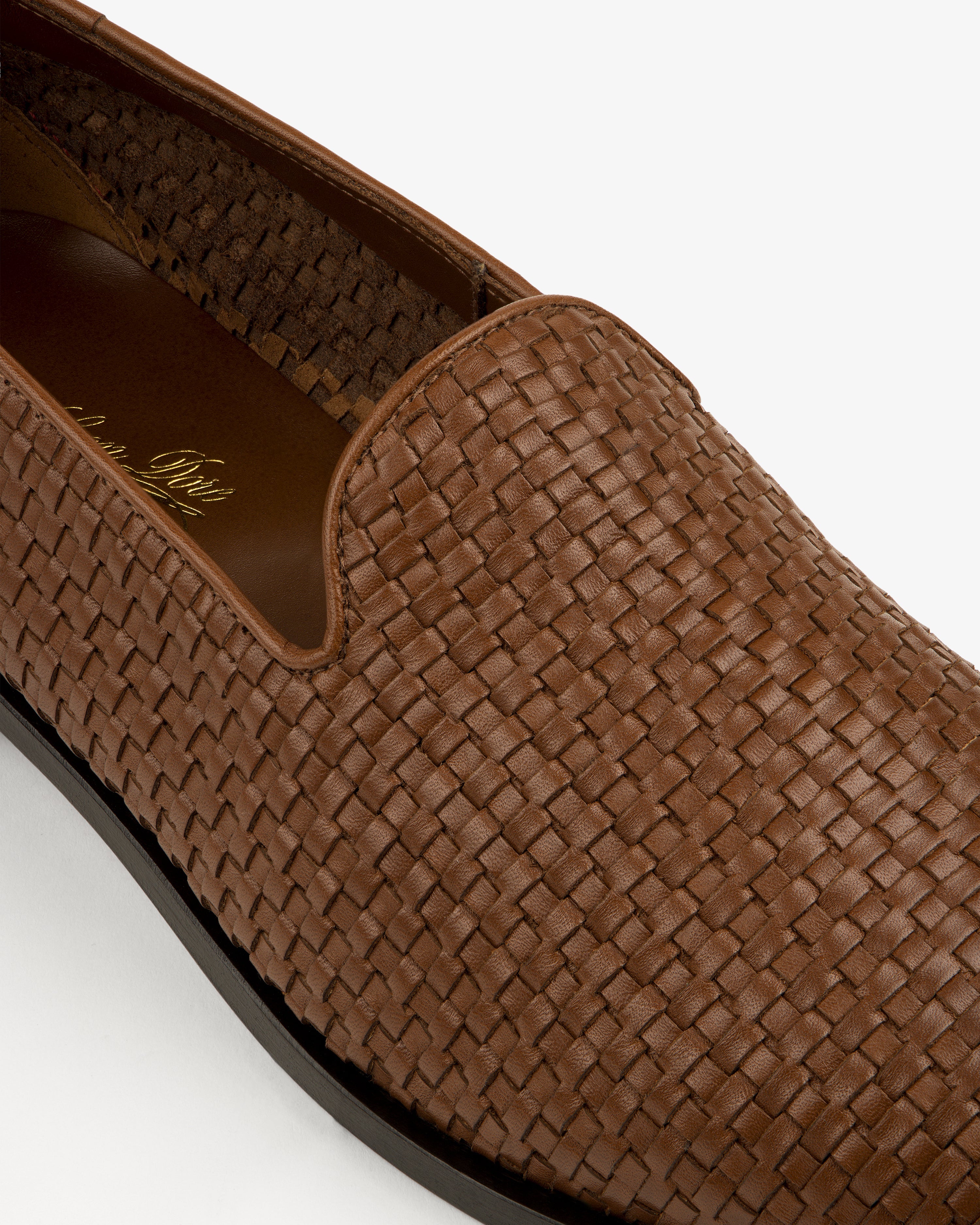 Leather Raffia Loafer