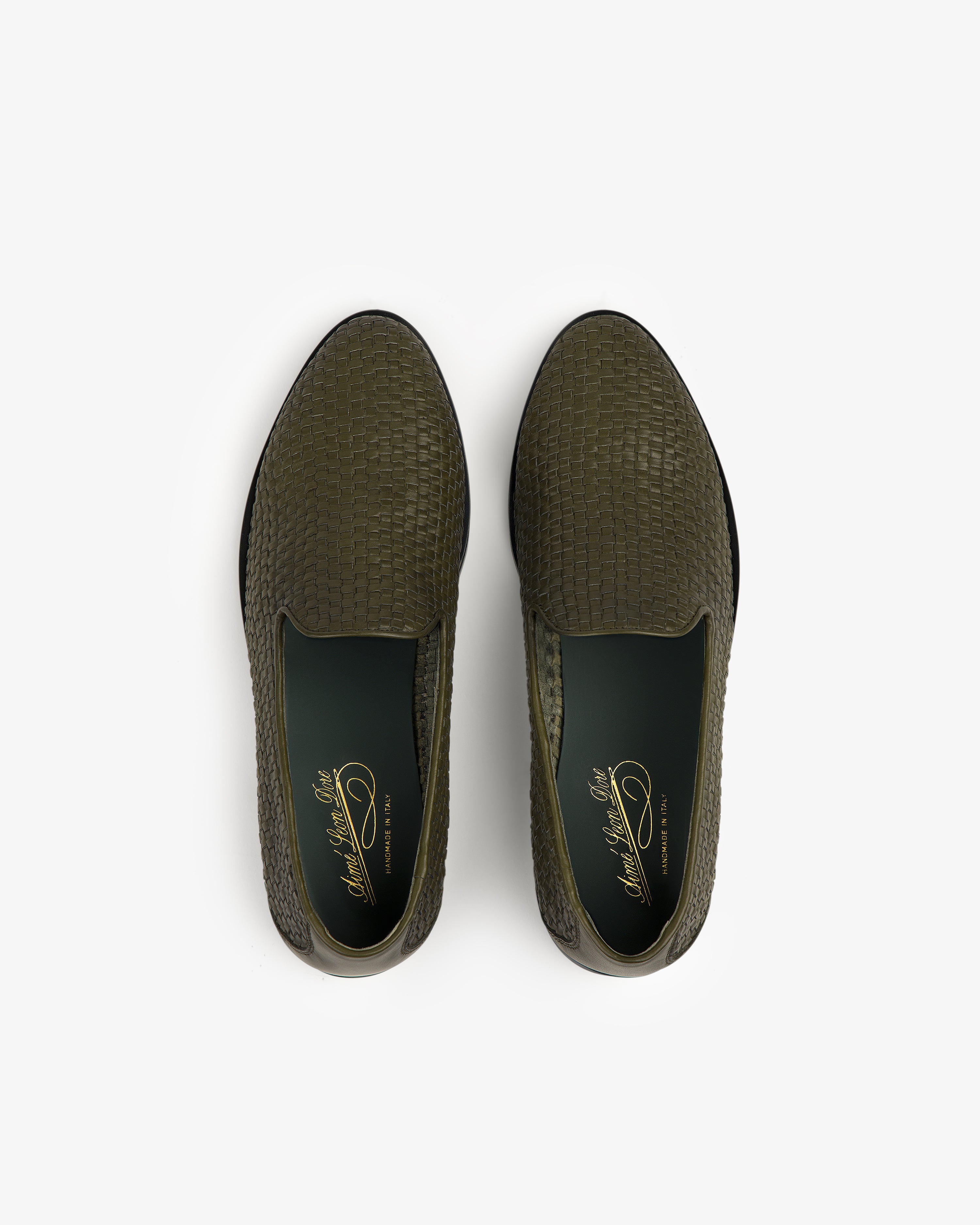 Leather Raffia Loafer