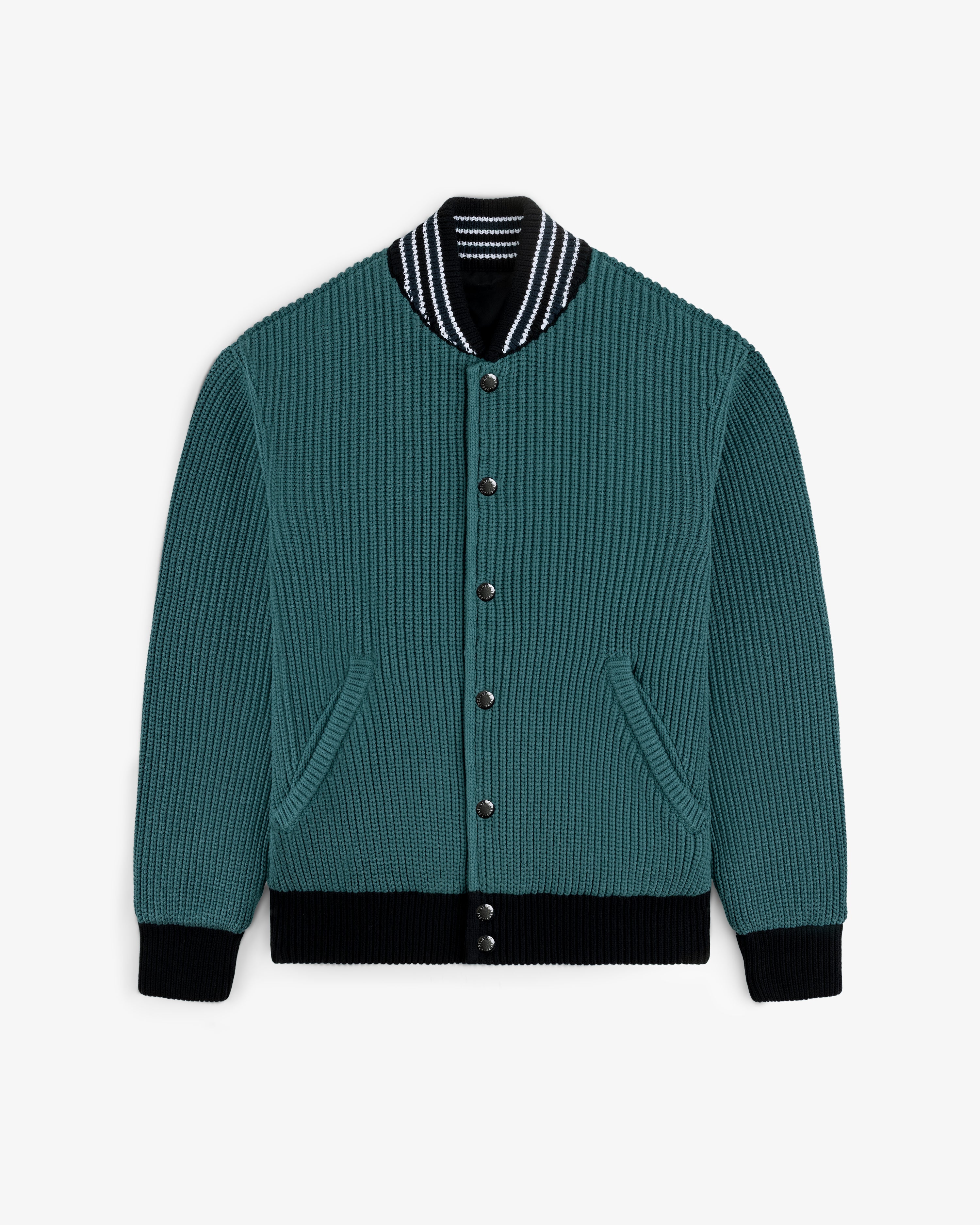 Reversible Knit Bomber Jacket