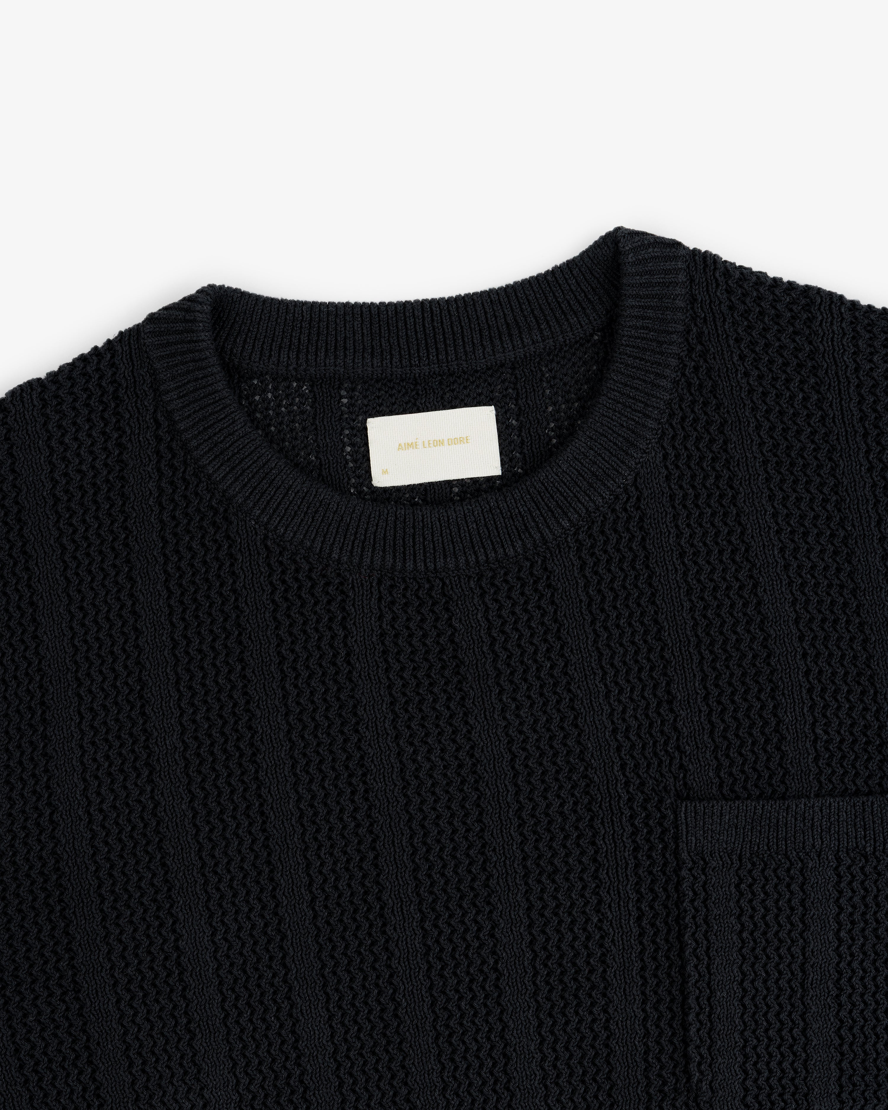 Racking Stitch Crewneck Sweater