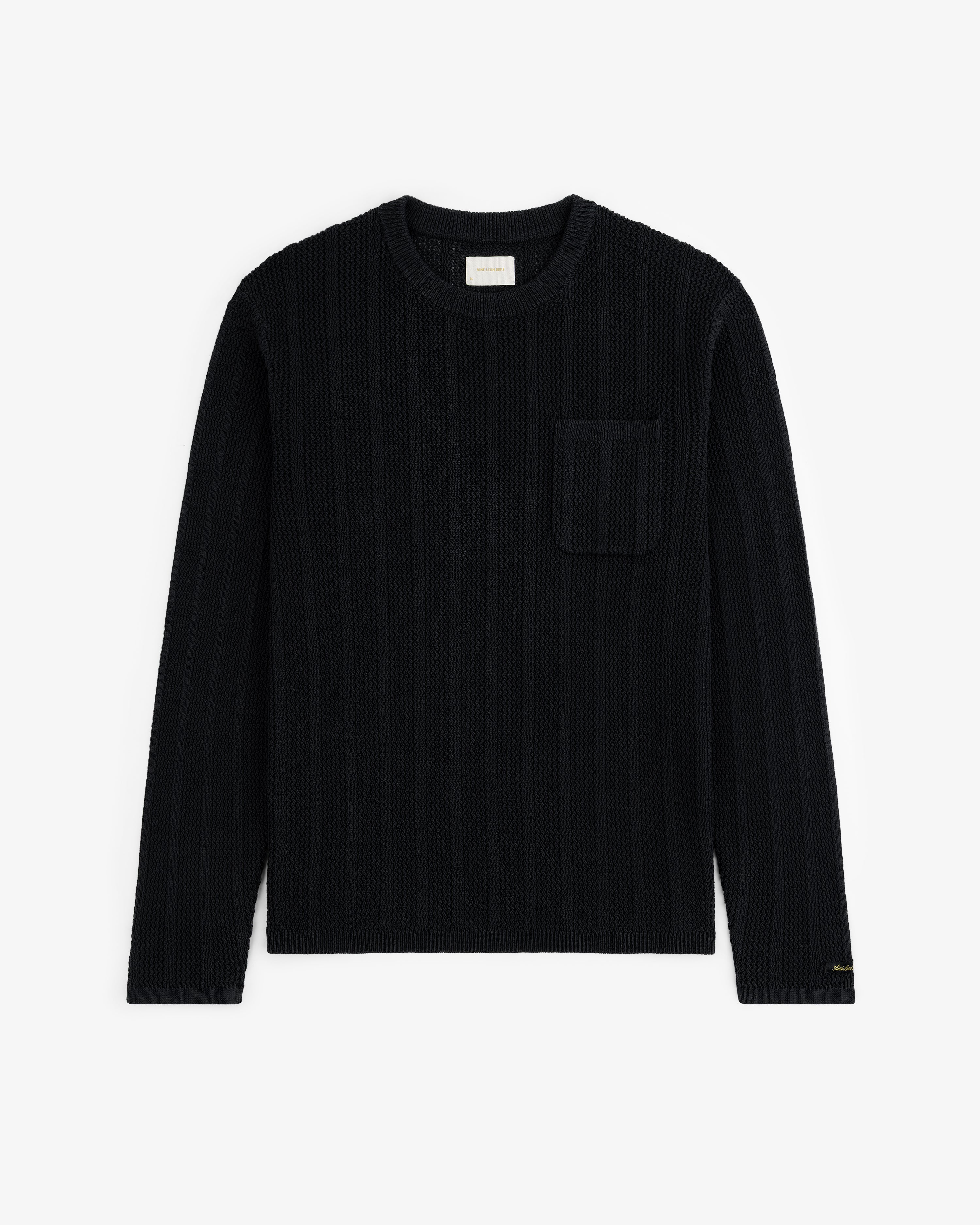 Racking Stitch Crewneck Sweater