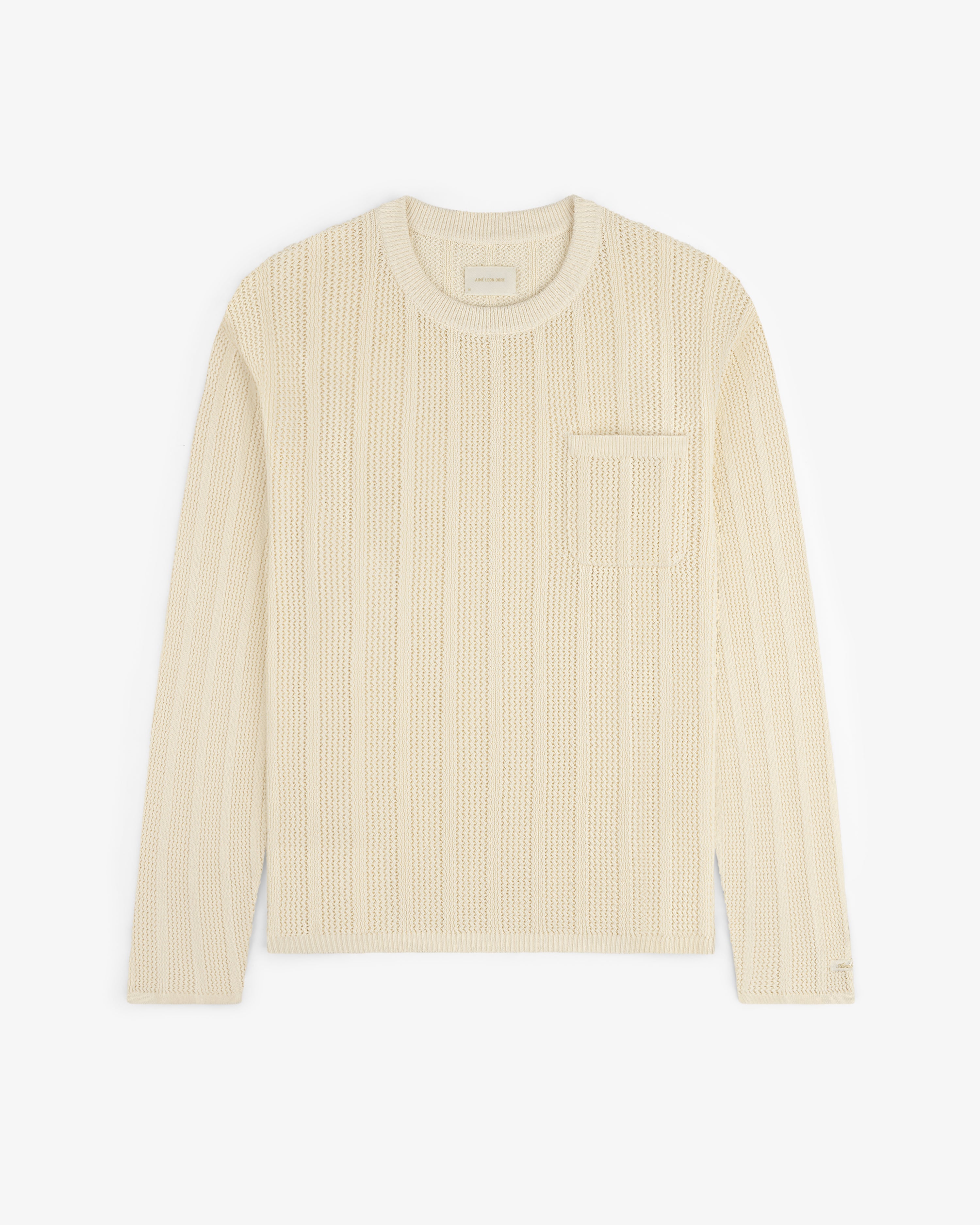 Racking Stitch Crewneck Sweater
