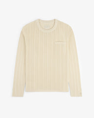 Racking Stitch Crewneck Sweater