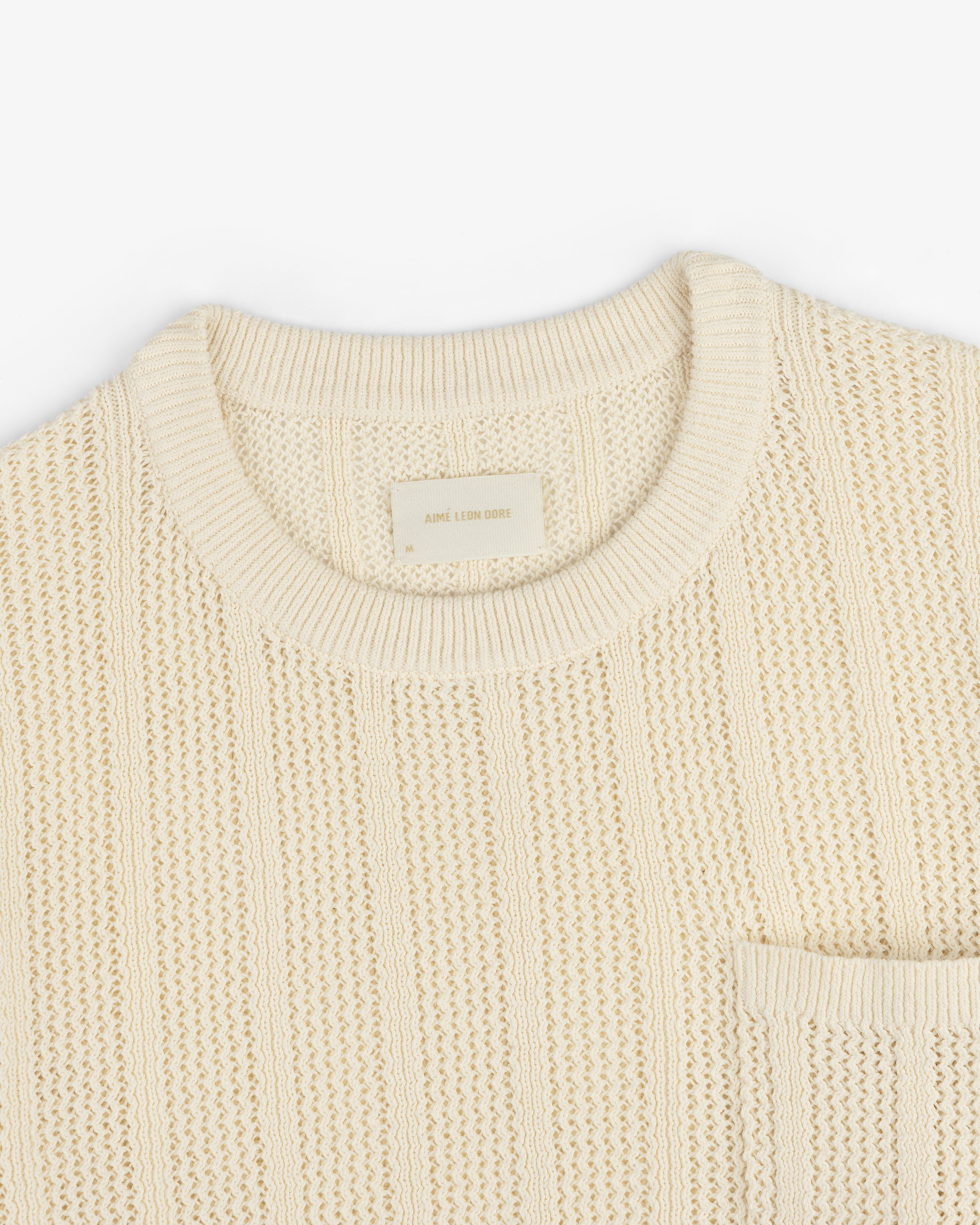 Racking Stitch Crewneck Sweater