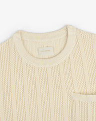 Racking Stitch Crewneck Sweater