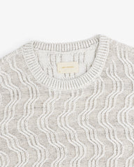 Linen Blend Cable Knit Sweater