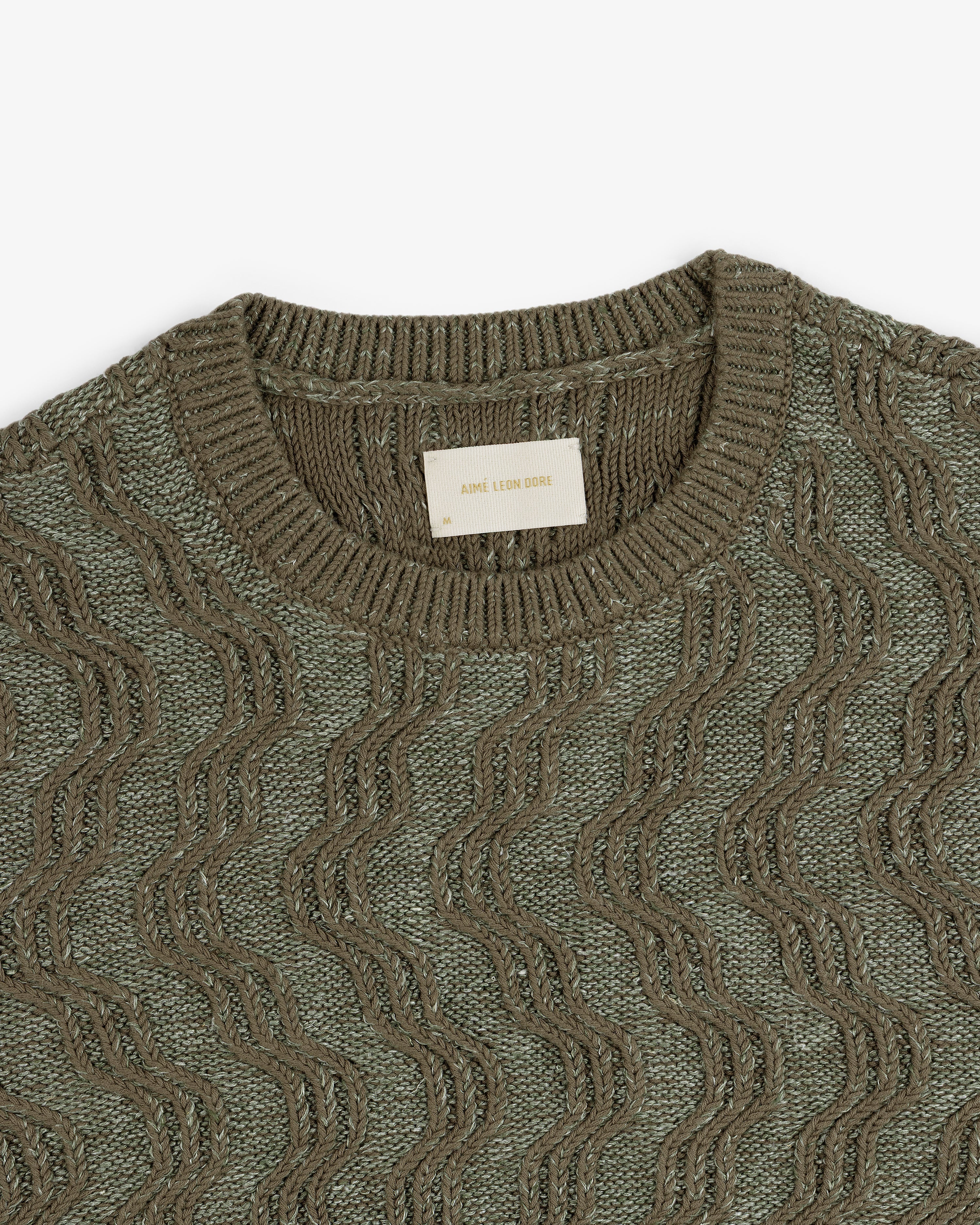 Linen Blend Cable Knit Sweater
