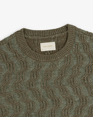 Linen Blend Cable Knit Sweater