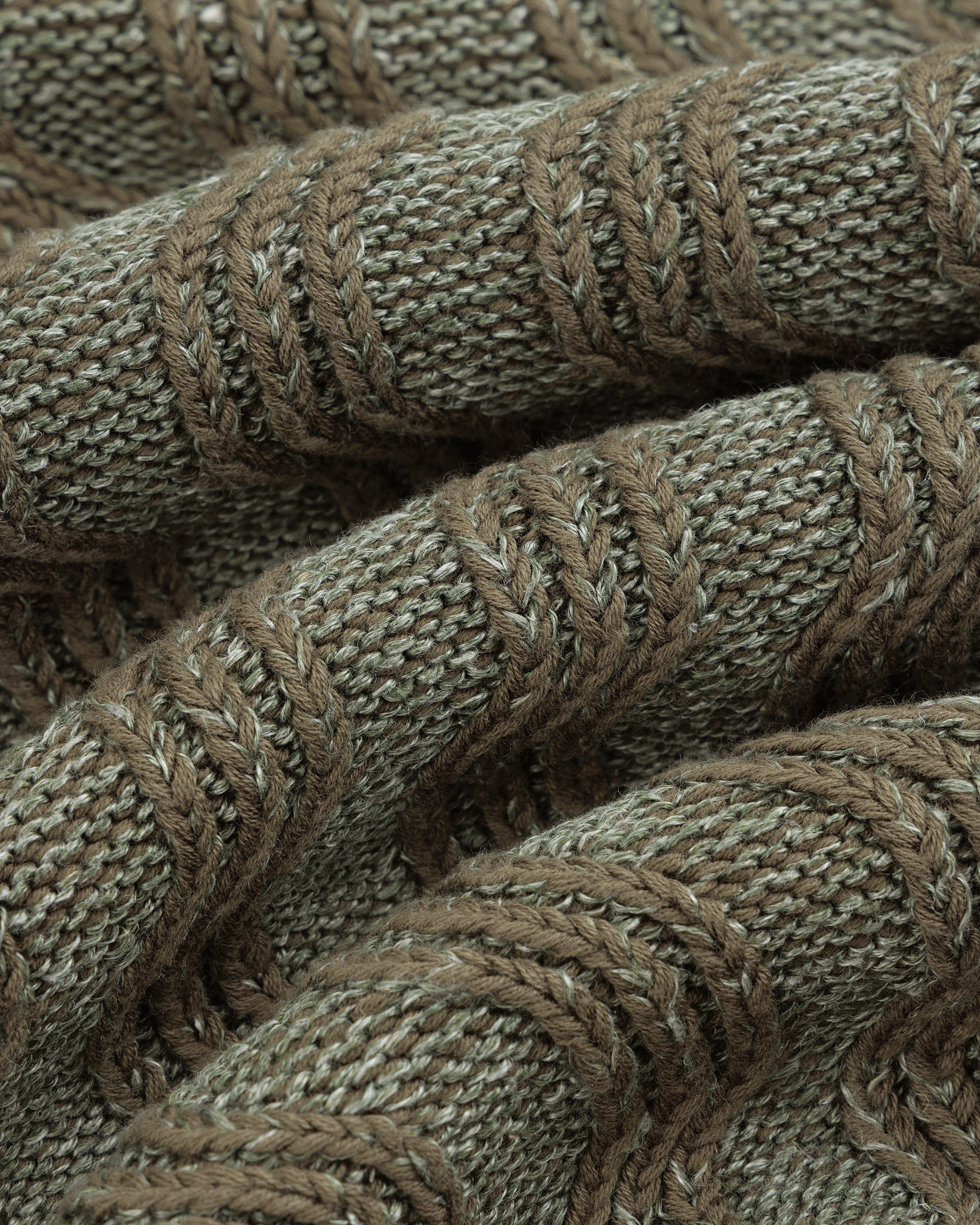 Linen Blend Cable Knit Sweater