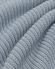 Knit Denim Crewneck Sweater
