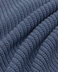 Knit Denim Crewneck Sweater
