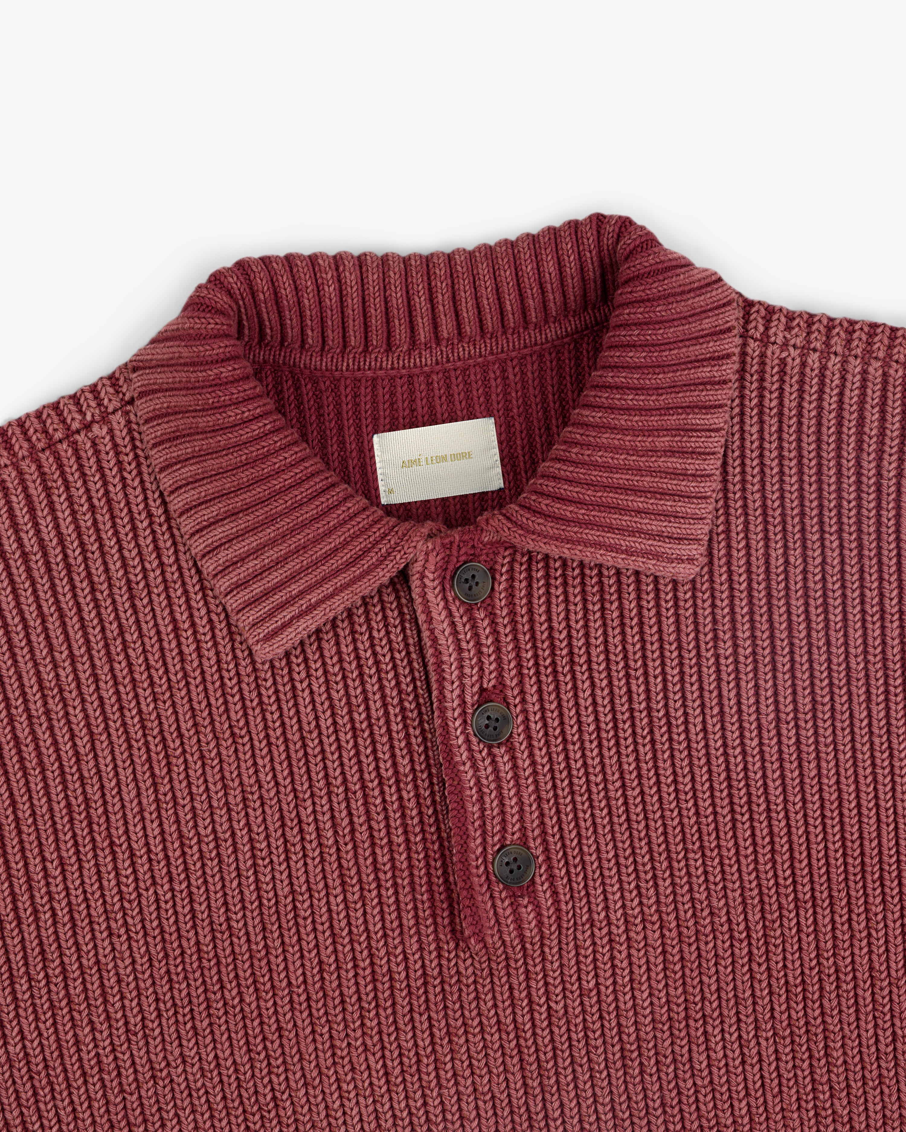 Stone Washed Knit Polo