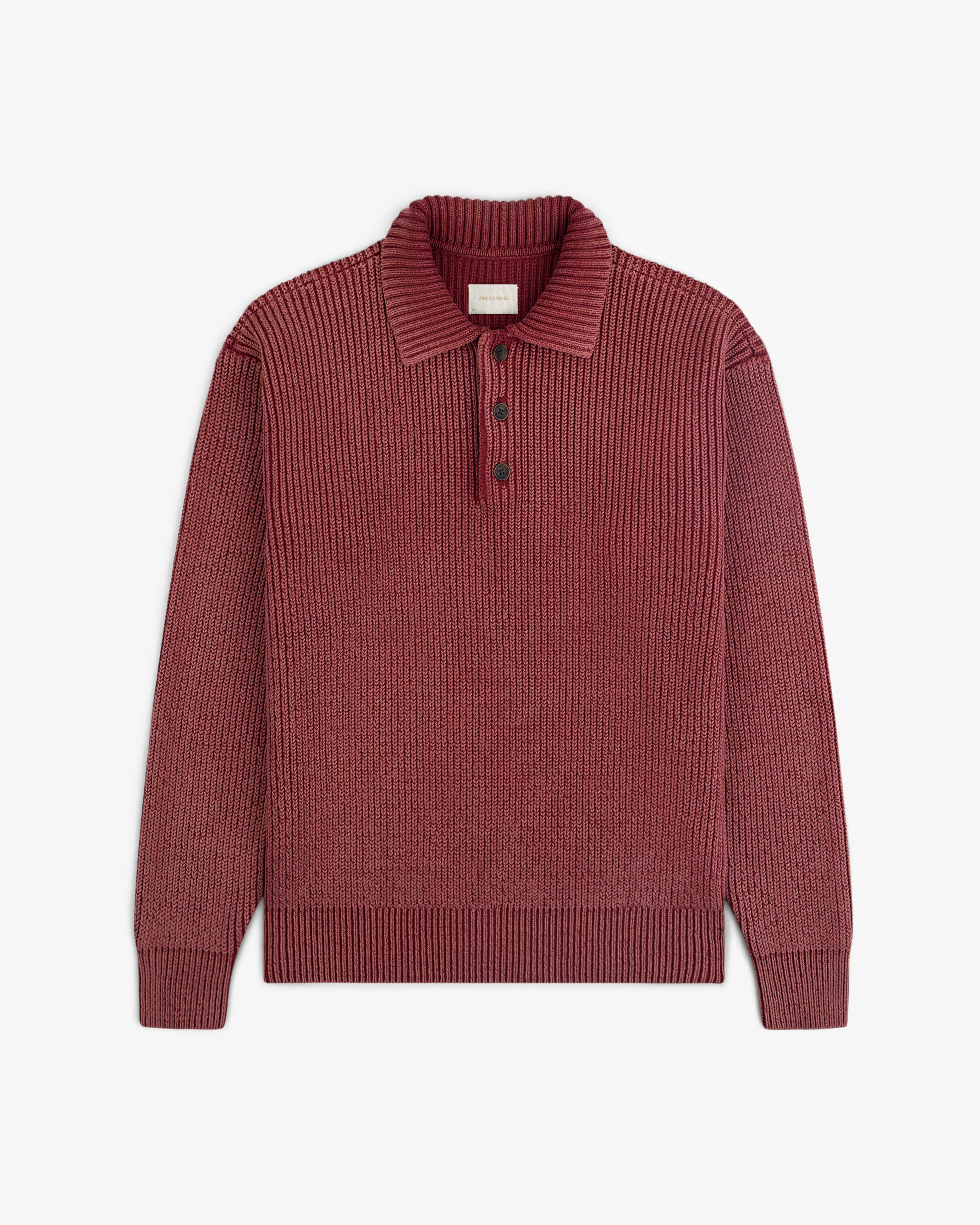 Stone Washed Knit Polo