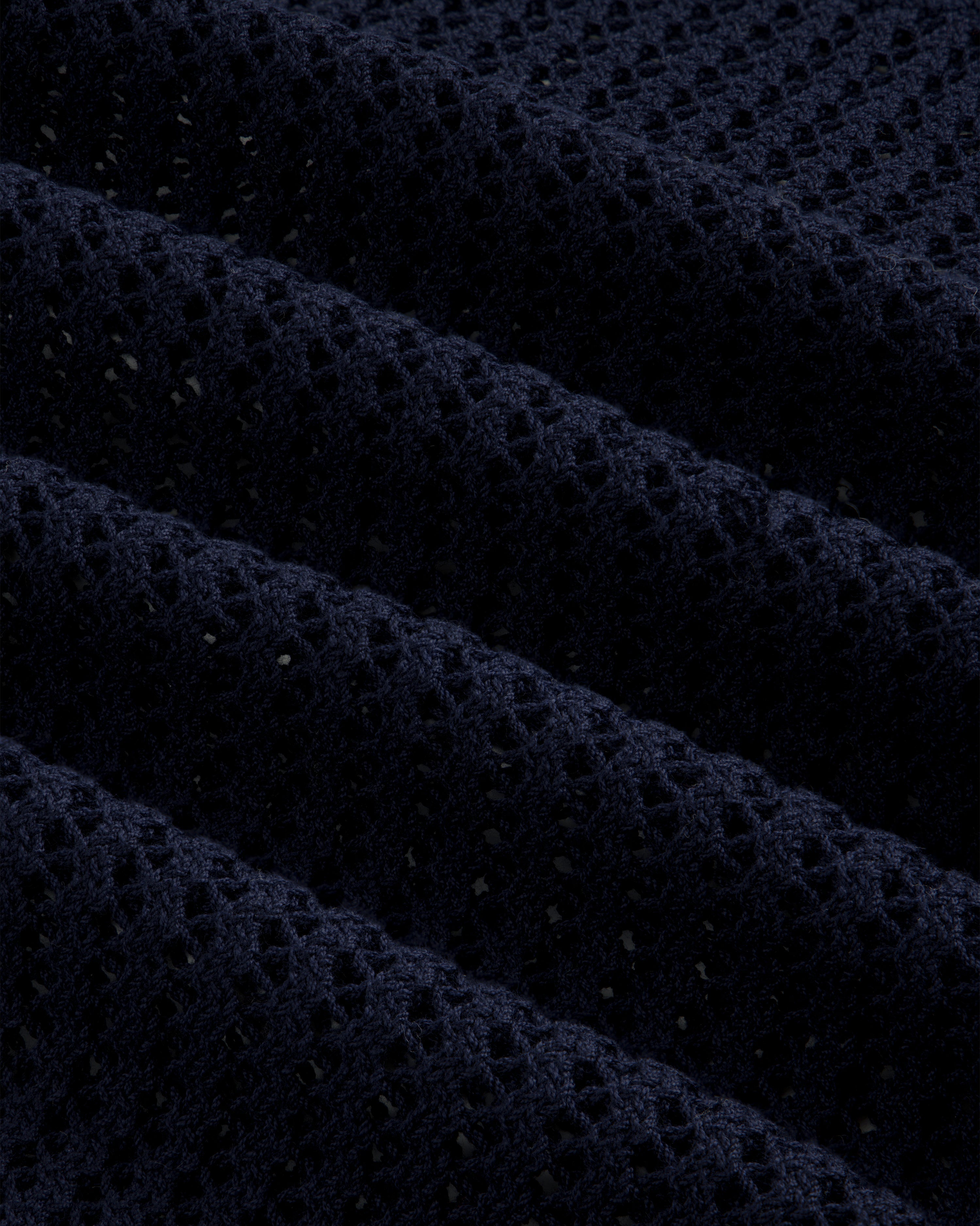 Cotton Eyelet Crewneck Sweater