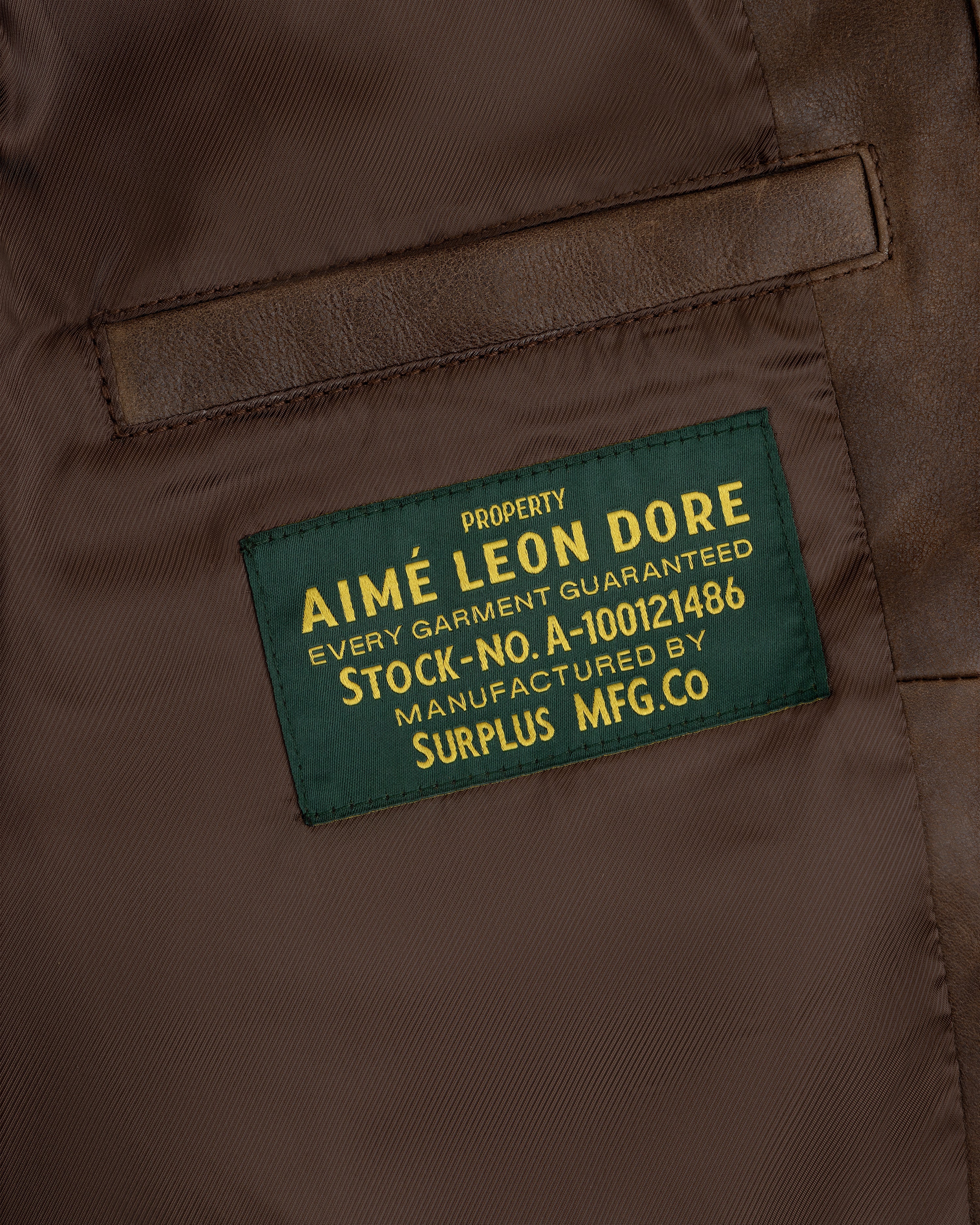 World's Borough Leather Flight Jacket