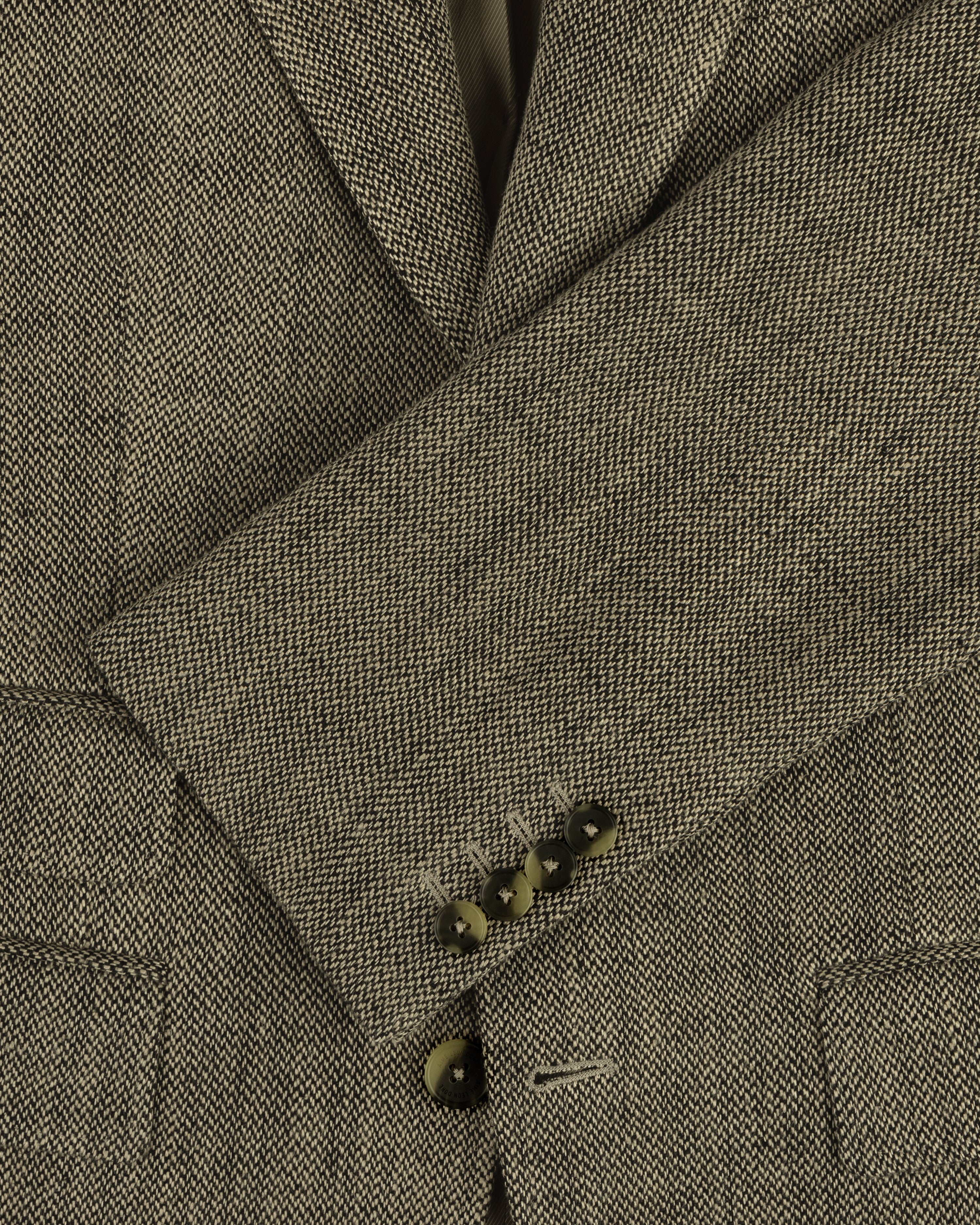 Single-Breasted Yarn Dyed Linen Suit Jacket