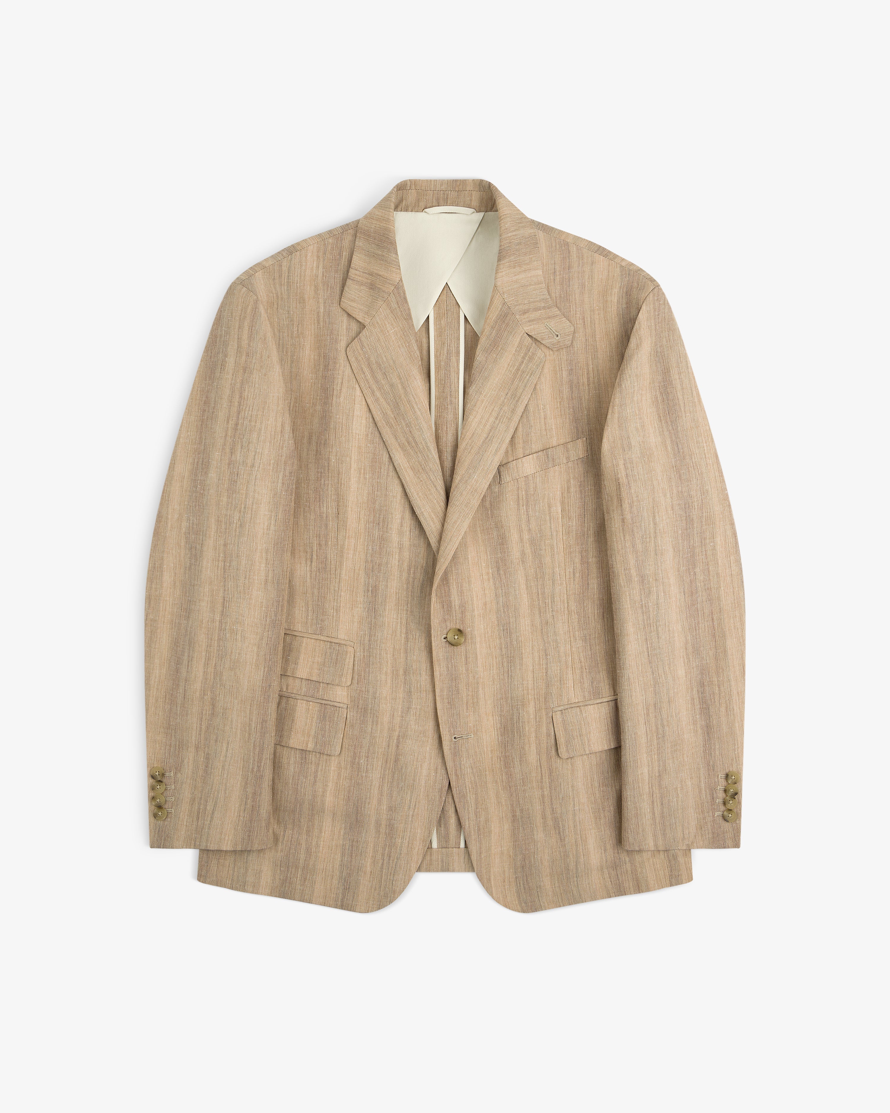 Single-Breasted Safari Suit Jacket
