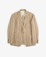 Single-Breasted Safari Suit Jacket
