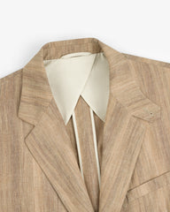 Single-Breasted Safari Suit Jacket