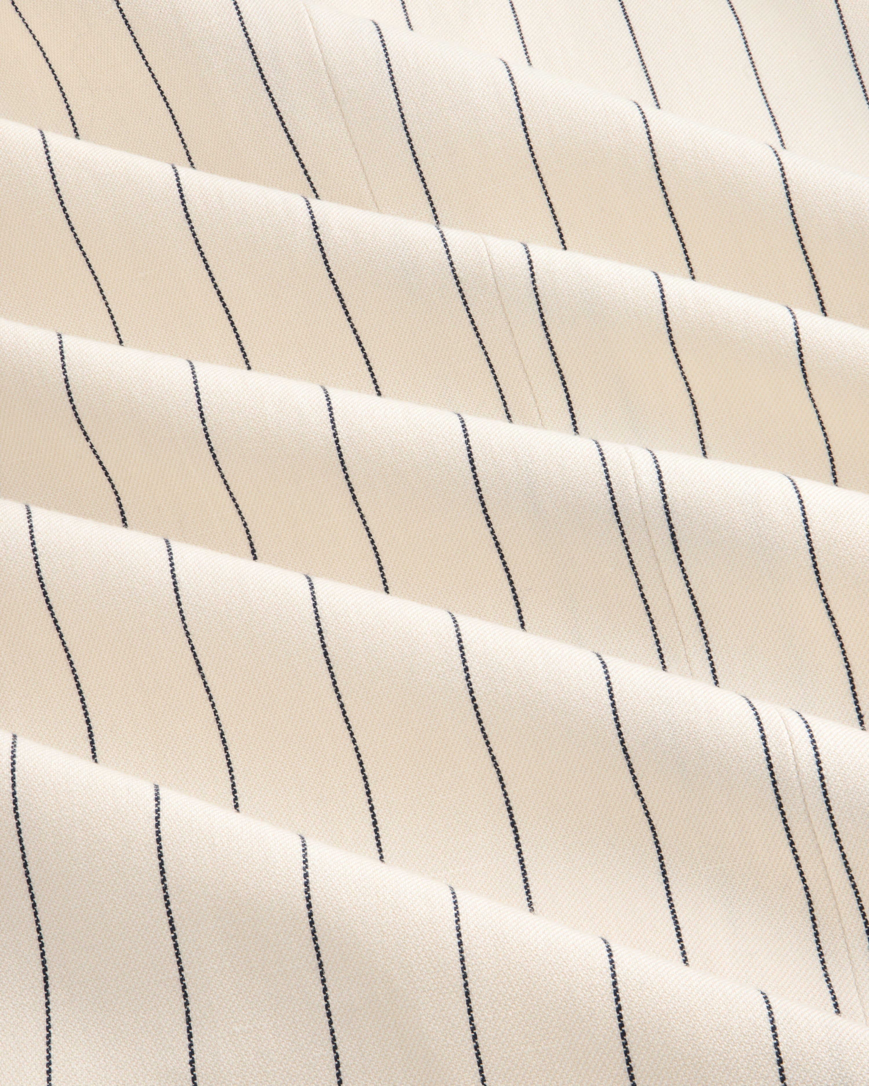 Double-Breasted Pinstripe Suit Jacket
