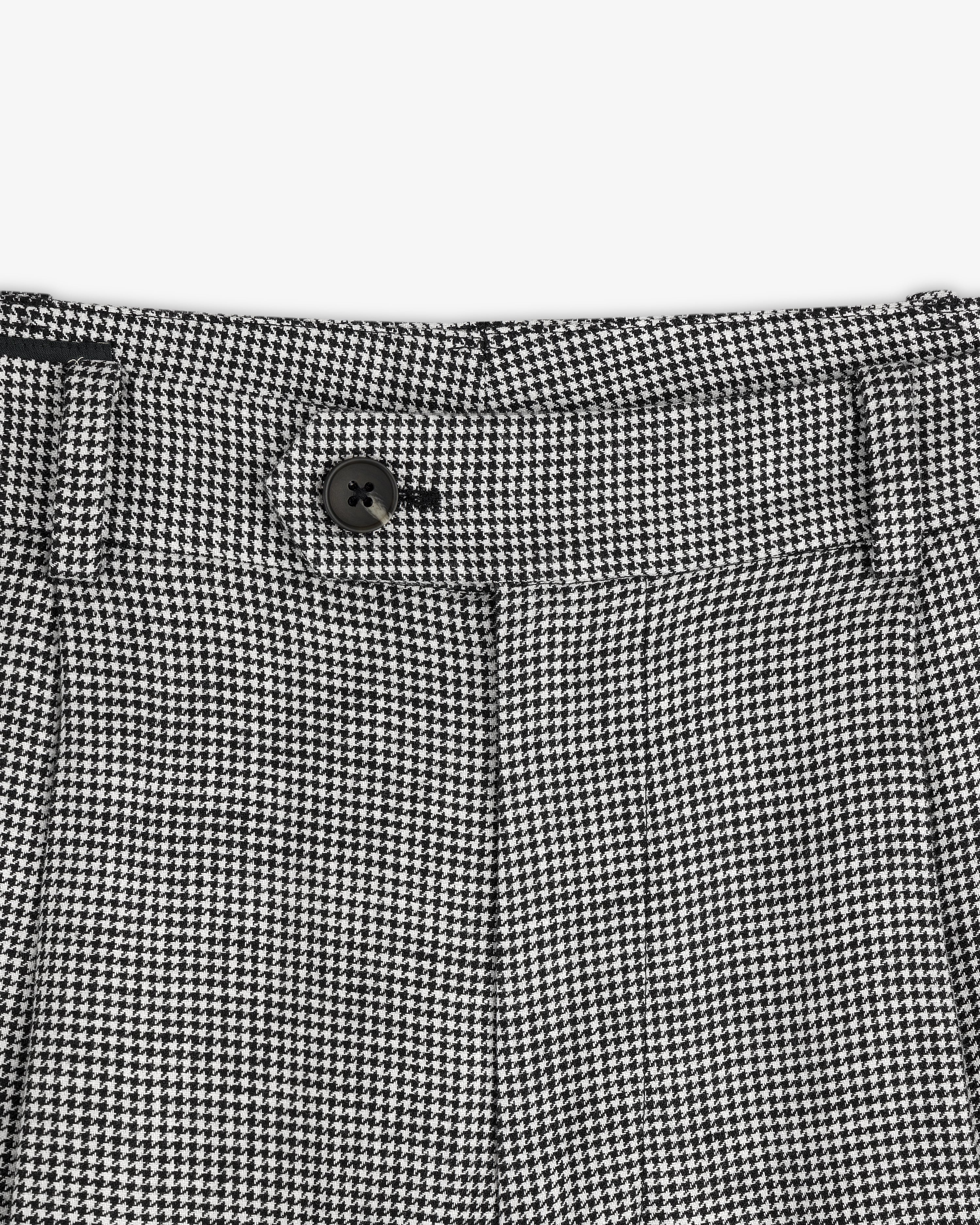 Houndstooth Pleated Trouser